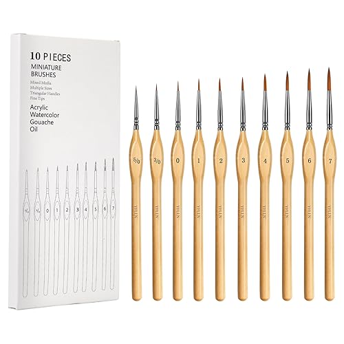 Miniature Paint Brushes Kit, Fine Detail Painting Brush Professional Tiny