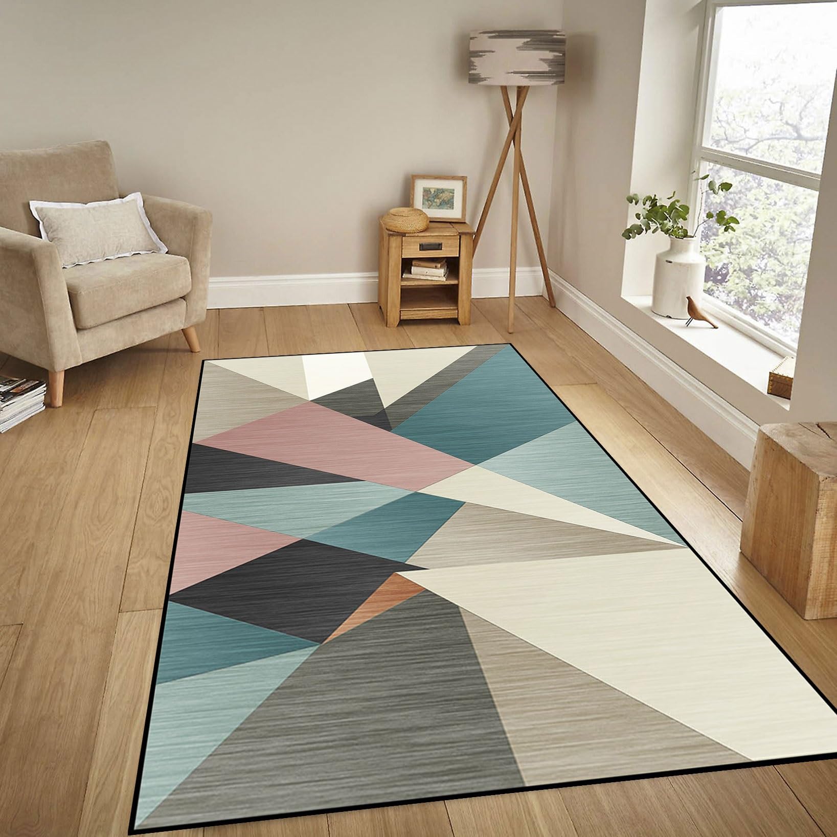 Tapis de cuisine devant évier 90x460 cm antidérapant avec motif abstrait vintage