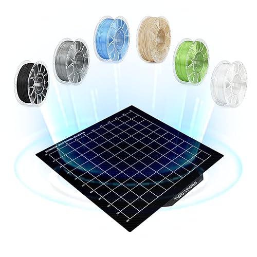 Miniatura 6 de Twotrees - Cama térmica magnética flexible de doble cara con lámina inferior magnética de 12.205 x 12.205 in para impresora CR-10S, CR-10, Mega X,