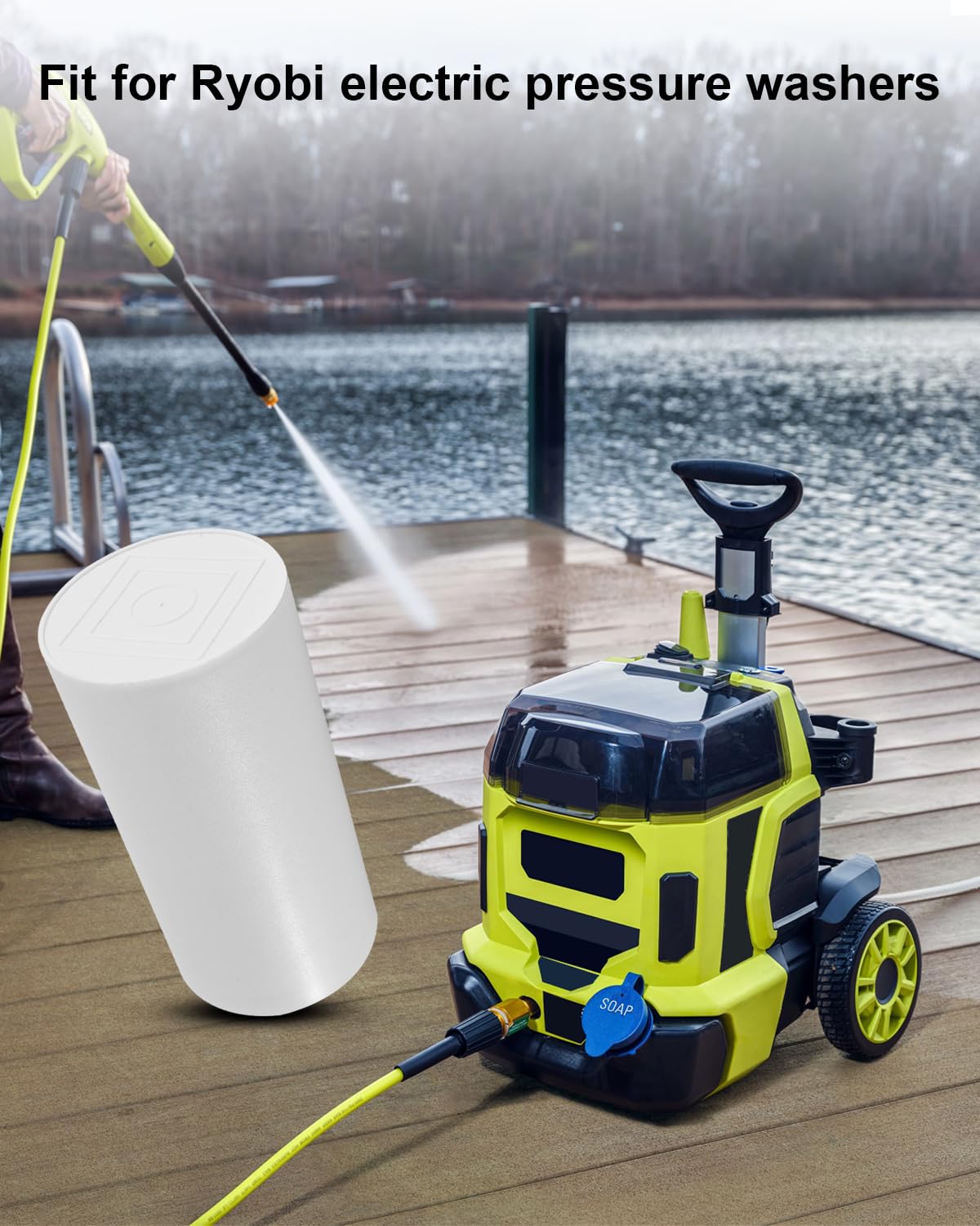 CBB60 120uF Motor Run Capacitor Fit for Ryobi Pressure Washer