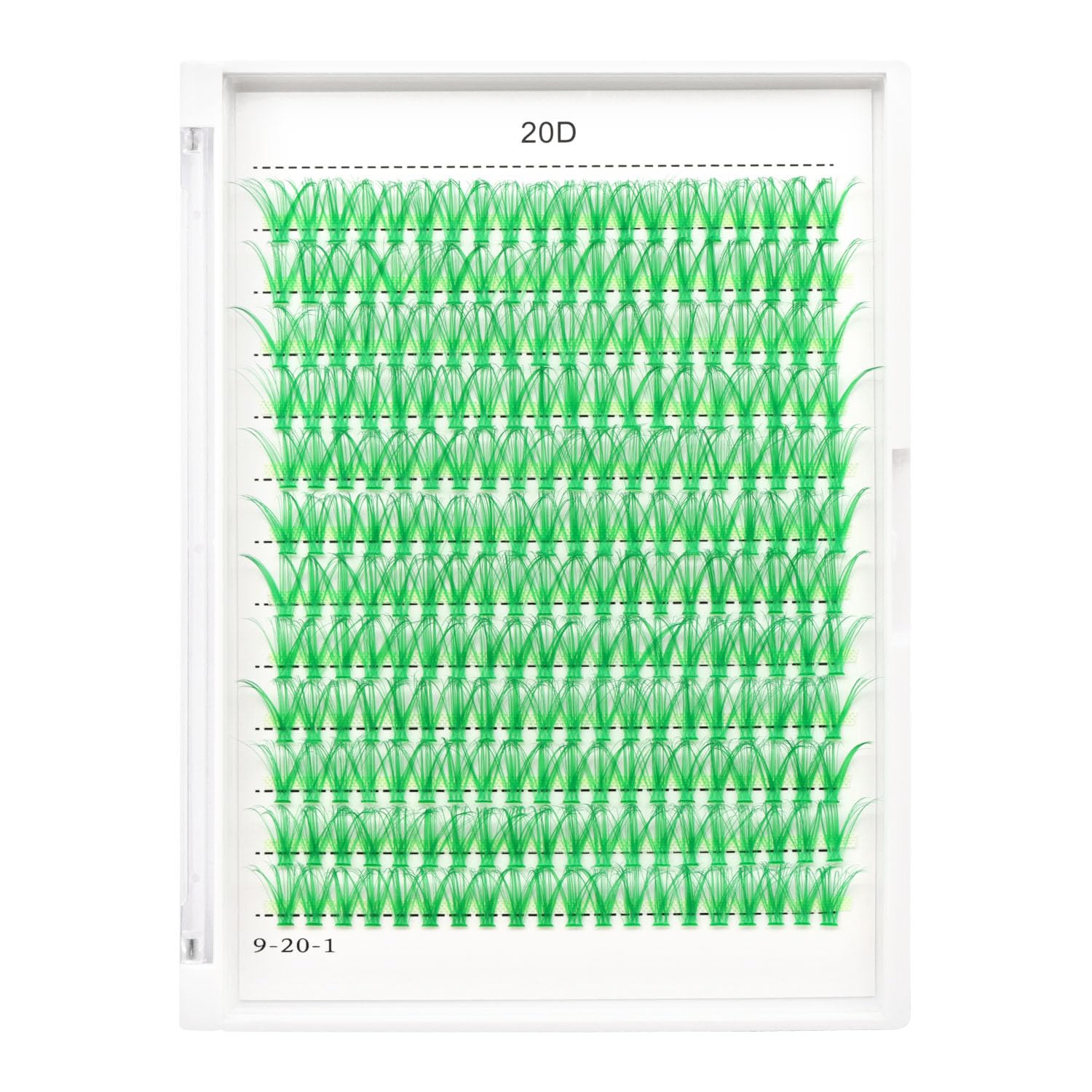 Bodermincer D Curl 240pcs 20D Lash Clusters Wispy Lashes Rose,Red,Blue,Black,Brown,Purple,Light Green,Dark Green Colors to Choose Lashes Cluster