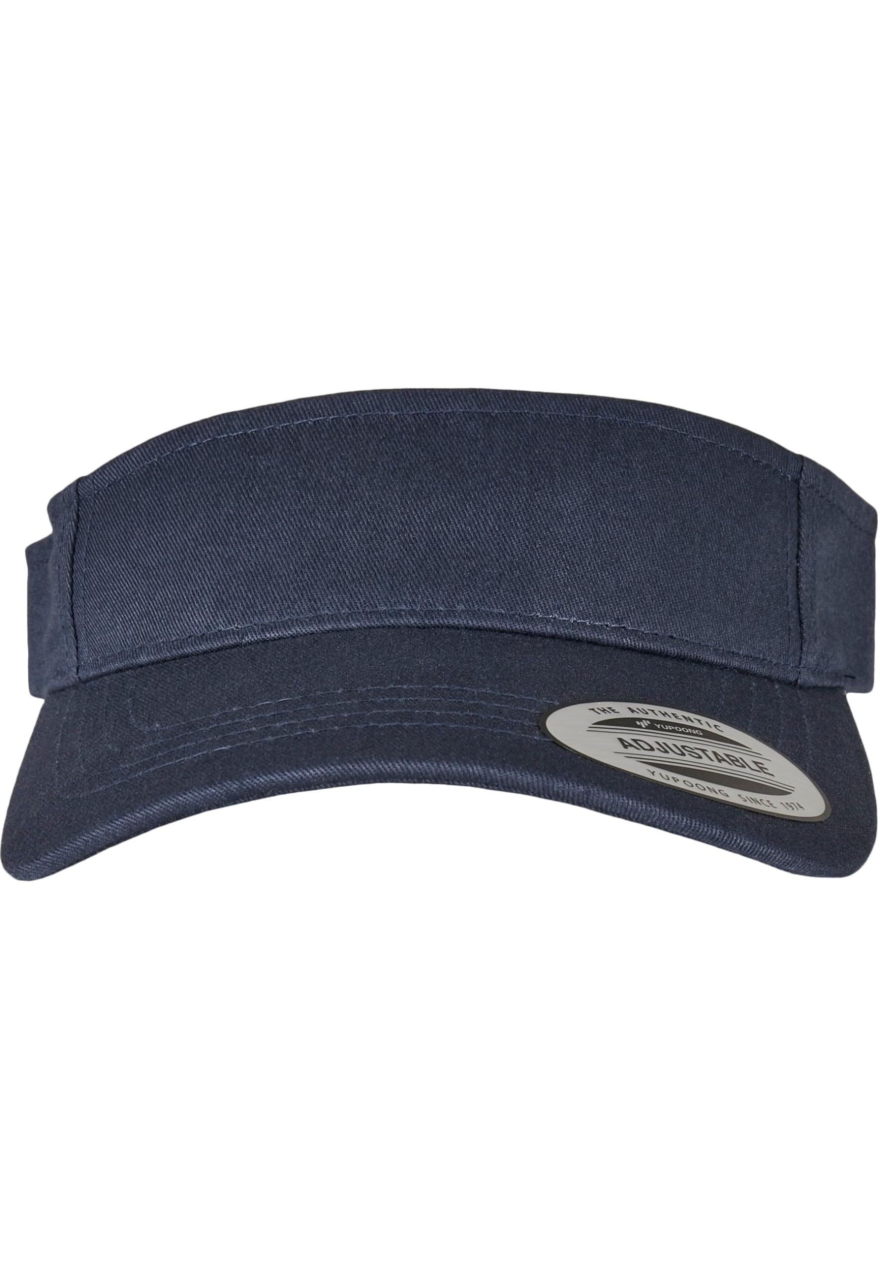 Flexfit Yupoong Damen und Herren Curved Visor Cap - Unisex Sonnenblende mit Klettverschluss - Farbe navy one size
