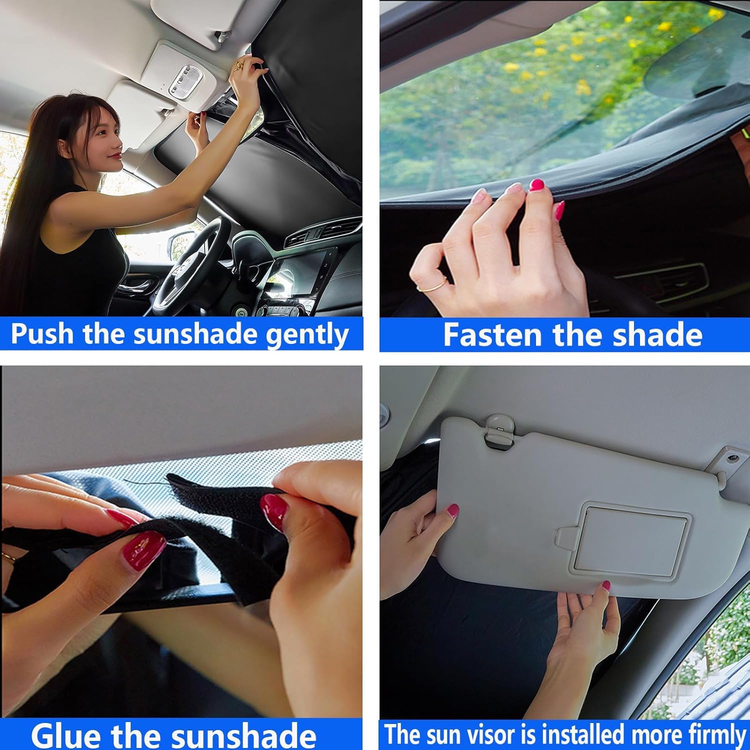 Auto Sonnenschutz für Opel/Vauxhall Mokka 2012 2013 2014 2015 2016 2017 2018 2019 – Faltbare Windschutzscheiben-Abdeckung mit Wärmeisolierung UV-Schutz Sonnenschutzfolie,- Silver