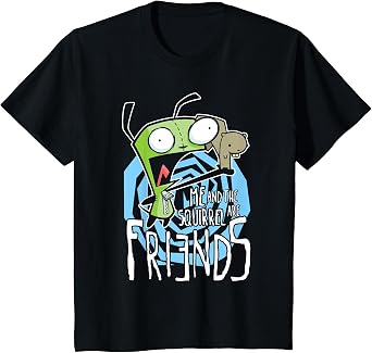 Invader Zim G.I.R Me and The Squirrel are Friends Funny Logo T-Shirt