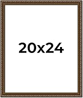 Vista 227 de Marco de fotos completo de madera dorada envejecida de 16 x 20 pulgadas con plexiglás acrílico UV, parte trasera de tablero de espuma y accesorios