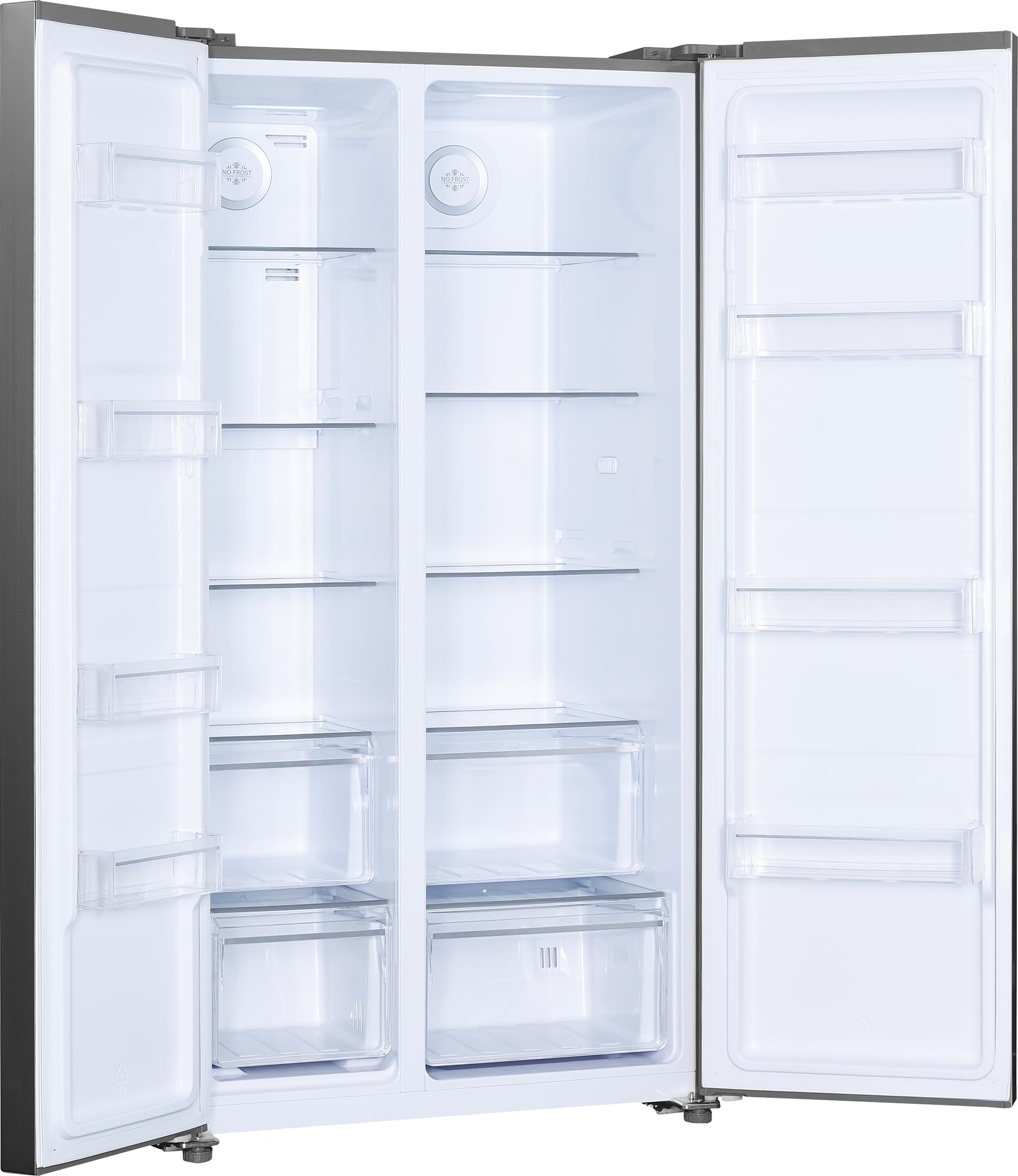 Beko GNO5322XPN Side-by-Side, Kühlschrank, Gefrierschrank, 532 l Gesamtvolumen, 347 Liter Kühlbereich, 185 Liter Gefrierbereich, Multifunktionsdisplay, Schnellkühlen, Türalarm, Edelstahl-Look