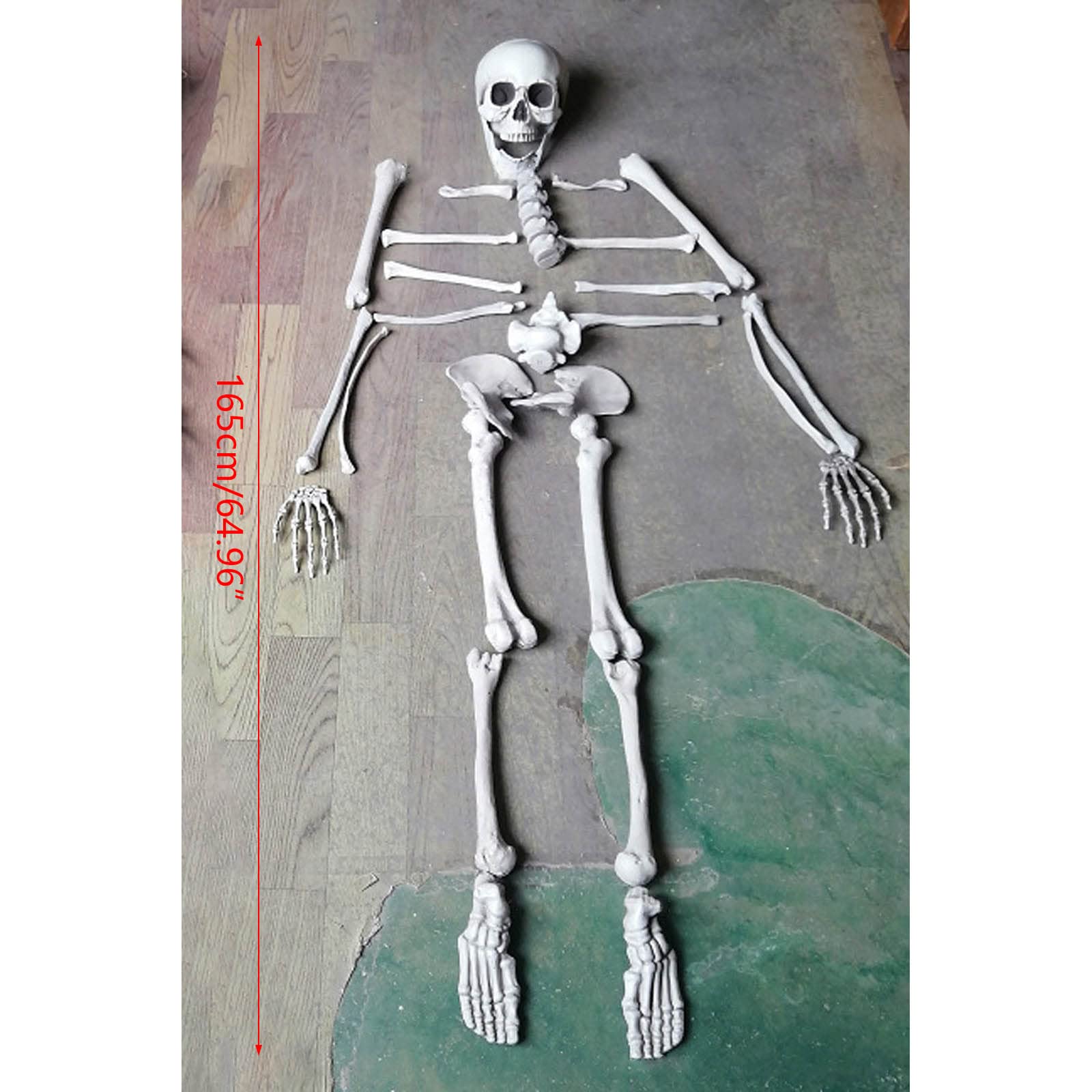 Figuras de esqueleto de Halloween – Juego de 28 piezas de hueso y calavera para decoración de cementerio
