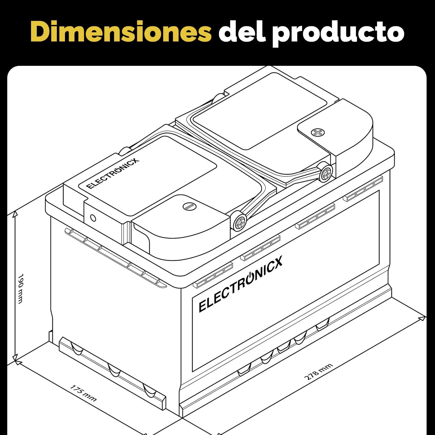 Batería Solar AGM 12V 100Ah Sin Mantenimiento, Ciclo Profundo para Caravana, Barco, Autocaravana, Caseta y Sistemas Solares Off-Grid – Electronicx Solar Edition Energía