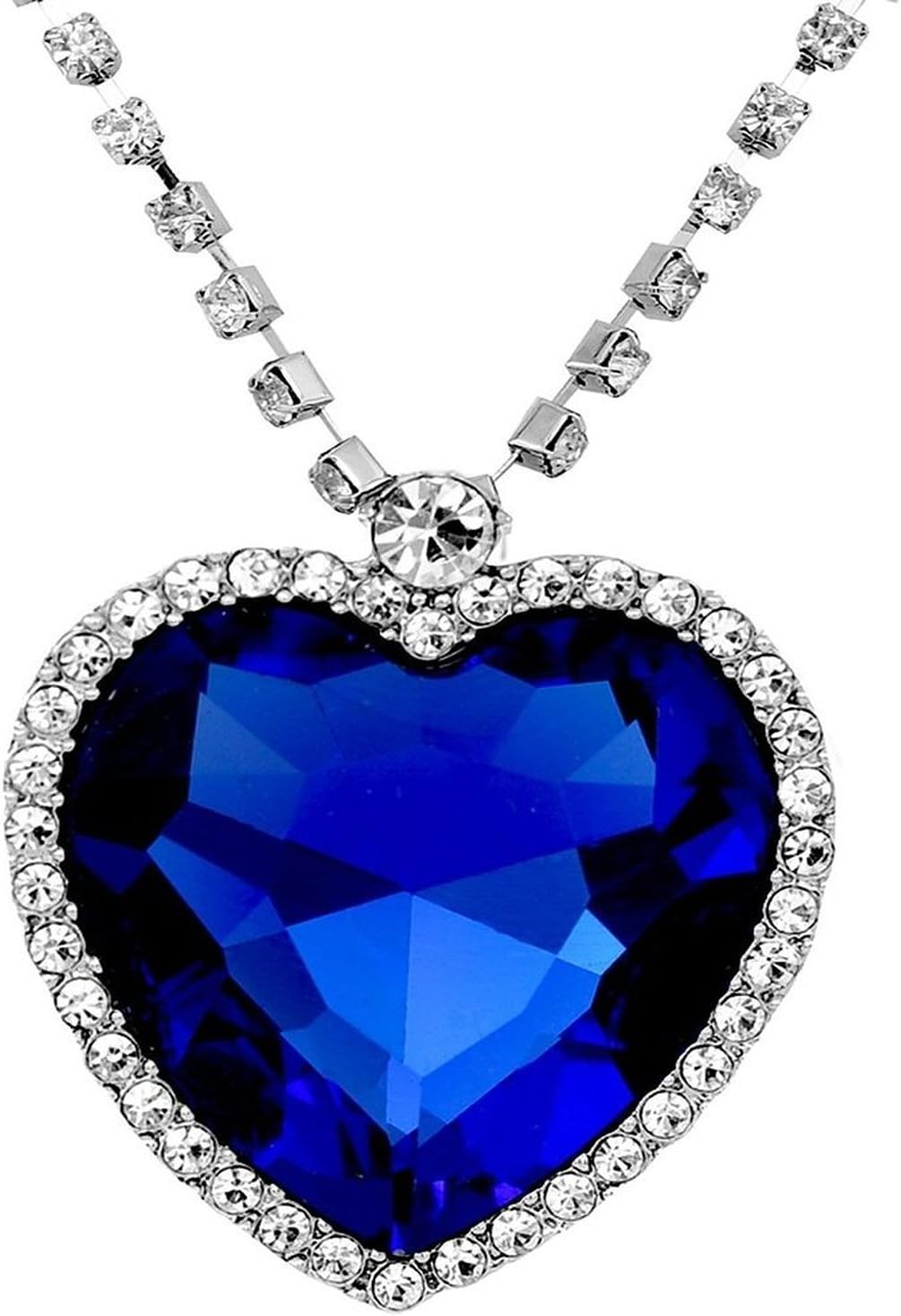 Shining Diva Fashion The Famous Titanic Heart of Ocean Pendant Necklace for Women & Girls
