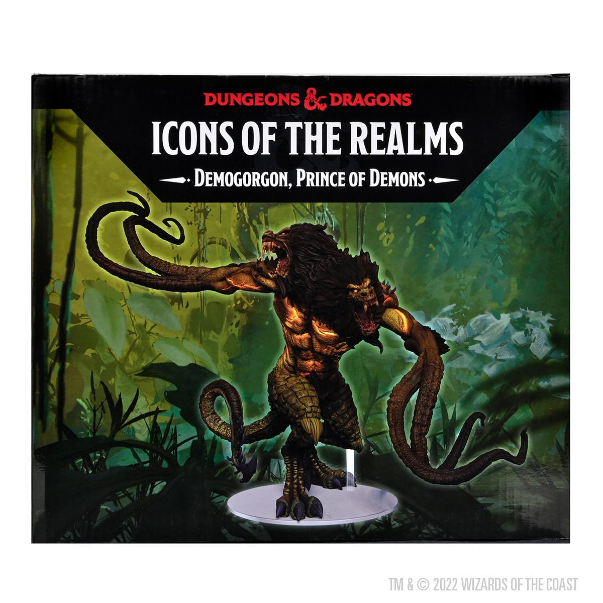 WizKids D & D Icons of The Realms Miniatures: Demogorgon, Prince of Demons - Painted Figurine, Dungeons & Dragons