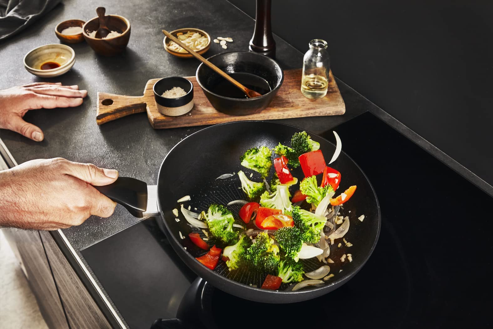 Tefal Wok Unlimited 28cm Antiadherente Inducción G2551902