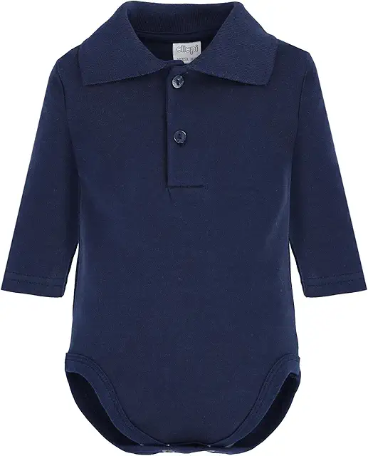 Body Cuello Alto Bebé Manga Larga Algodón Caliente - Ellepi Blanco Crema Gris Rojo Azul