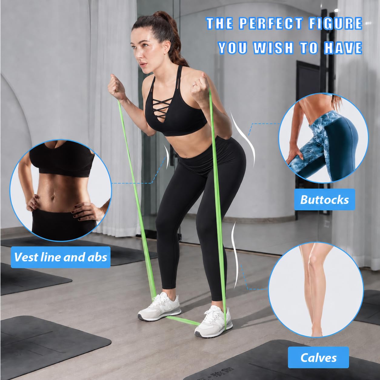 Resistance Bands Set for Physical Therapy, Rehab, Yoga and Pilates — Amazon image 2