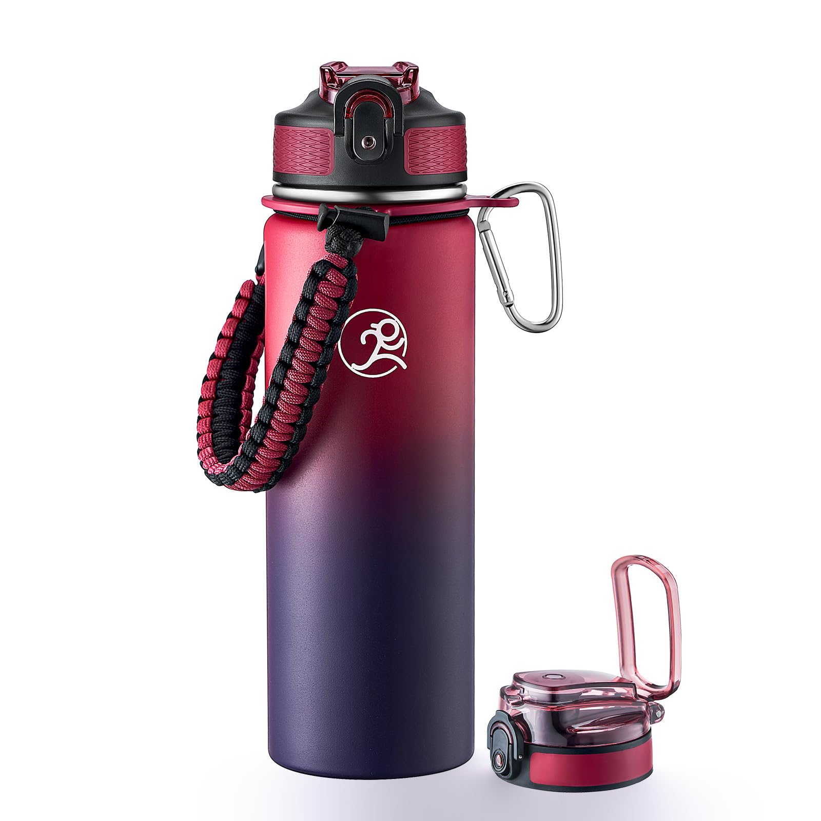 Amazon GOSWAG Insulated Sports Water Bottle 24oz 2 Lids with amazon-goswag-insulated-sports-water-bottle-24oz-2-lids-with
