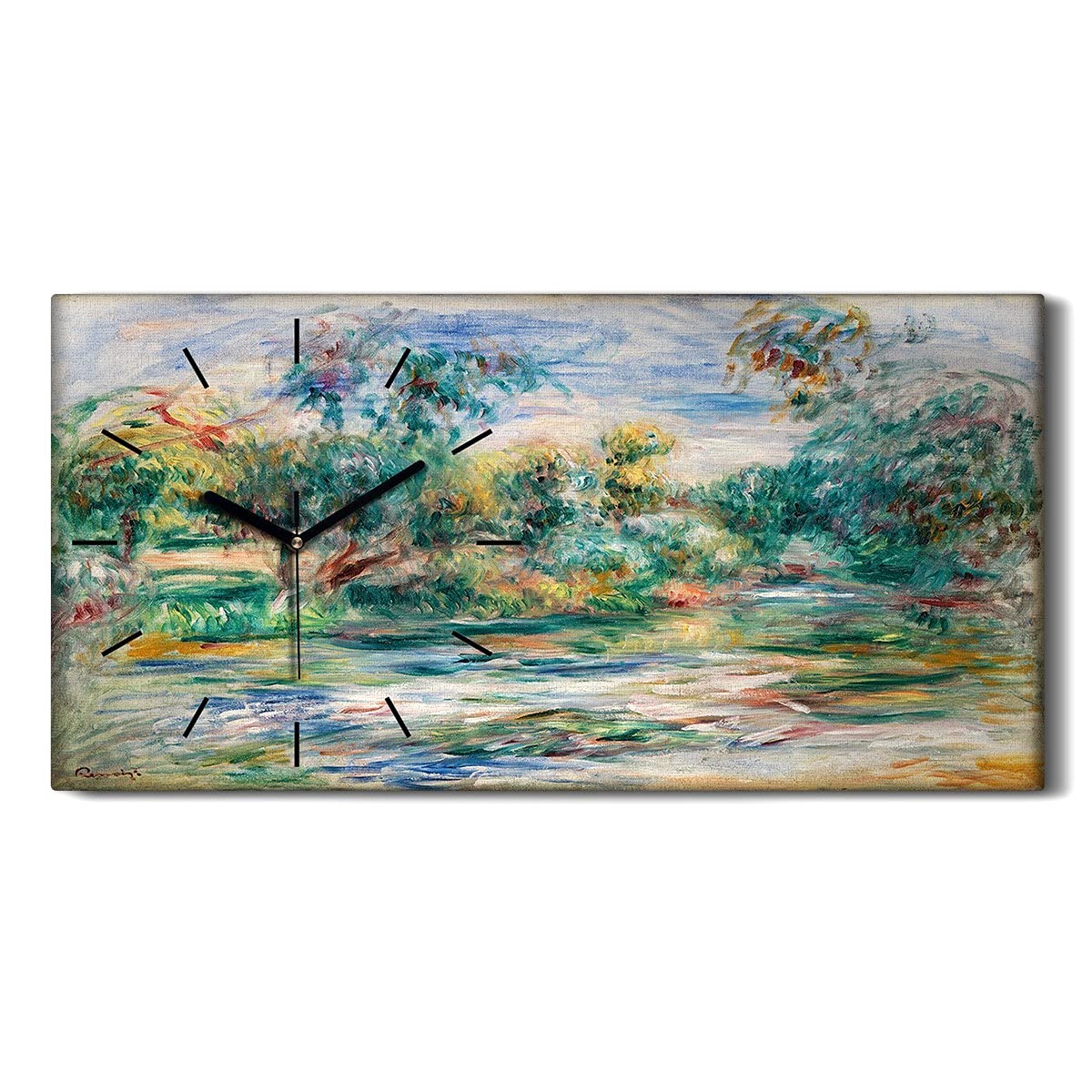 Horloge sur Toile Sans Tic-Tac pour Retrouver le Sommeil dans la Chambre