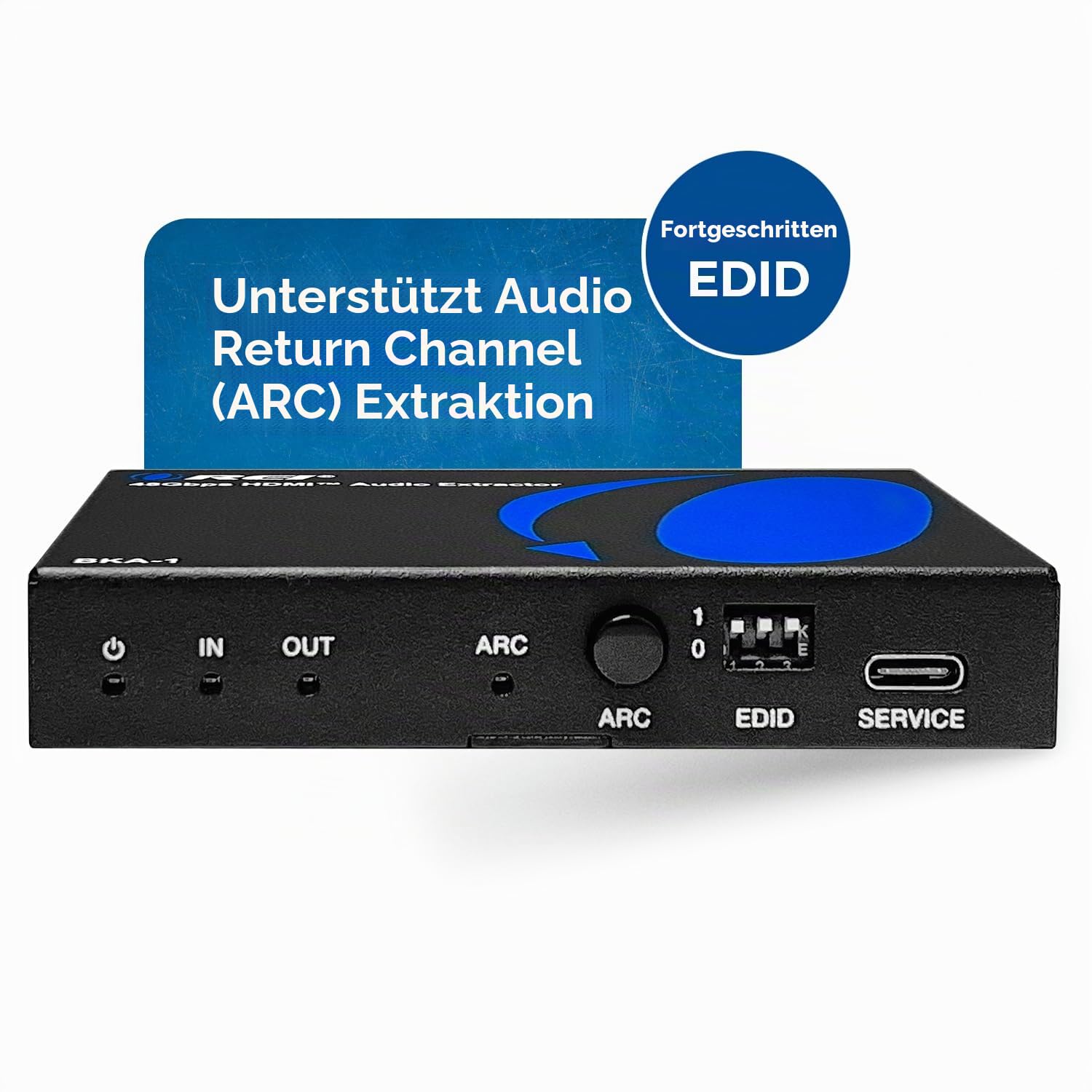 OREI 8K Audio Extractor HDMI UltraHD 4K @ 120Hz 48G HDMI 2.0 Audio-Konverter für PS5 SPDIF + 3,5 mm Ausgang HDCP 2.3 - Dolby Digital/DTS Passthrough CEC, HDR, Dolby Vision, ARC, VRR, HDR10+ (BKA-1) | HDMI Audio Extractor 4K 120Hz, 8K Audio Extractor, Dolb