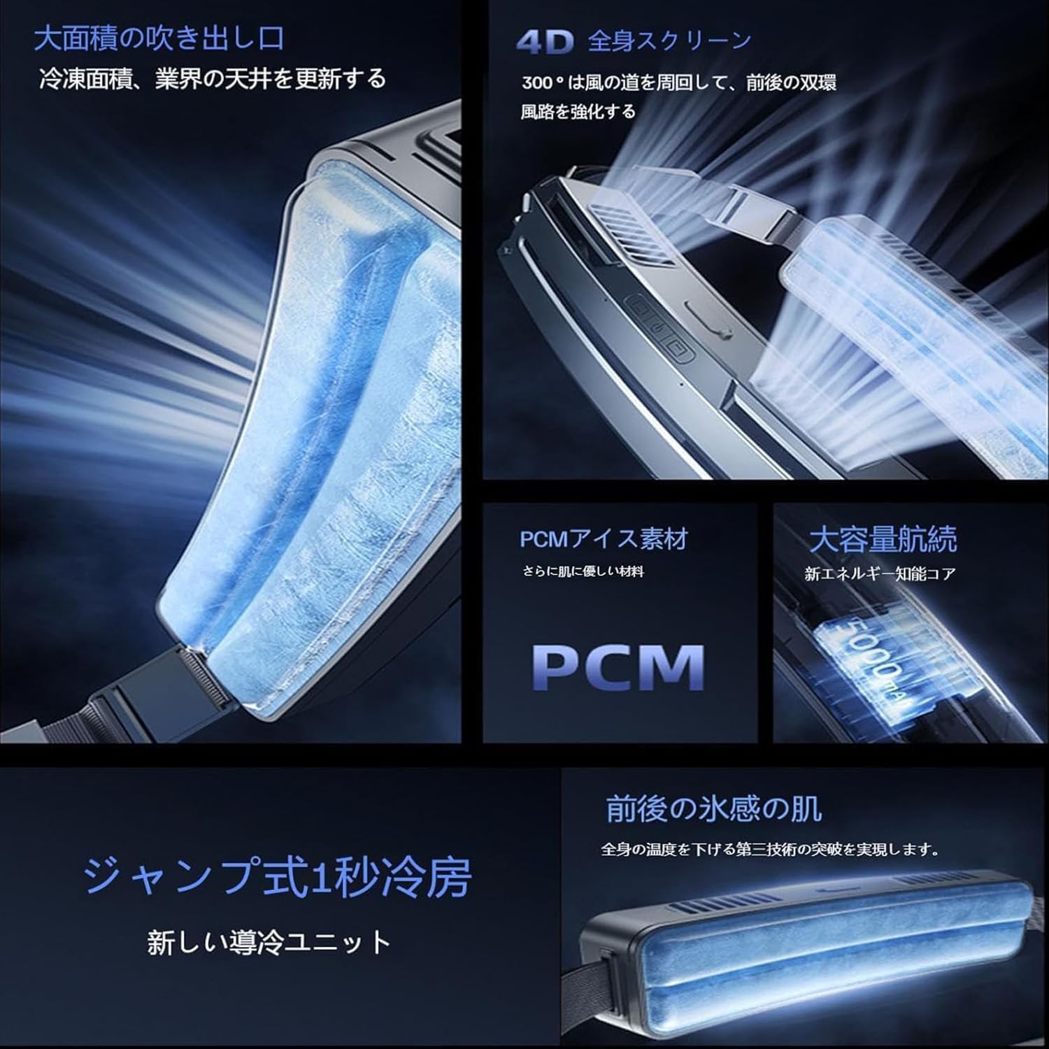 Amazon | 【2024新＆先端PCM冷感素材＆二機構造】腰掛け扇風機 携帯