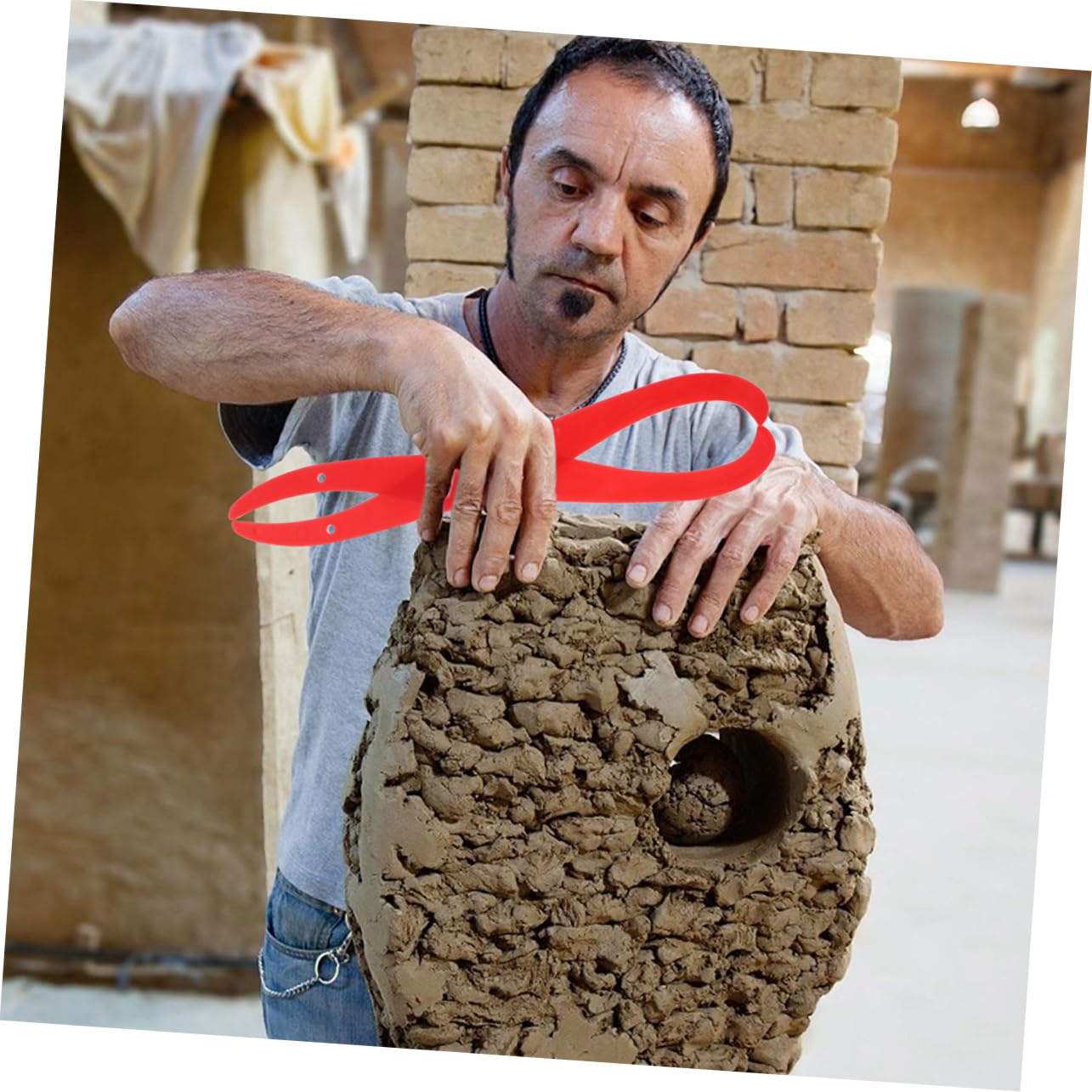 jojofuny 3 Set Strumento per Argilla per Misurare E Utensili Pratici per Scultura E Terracotta per Creazioni Pasta Modellabile 2 Pezzi*3