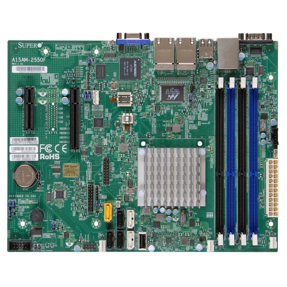 Supermicro A1SRM-2558F-O Micro ATX Intel Atom C2558 Processor DDR3 1333 MHz Motherboard and CPU Combo-picture-30