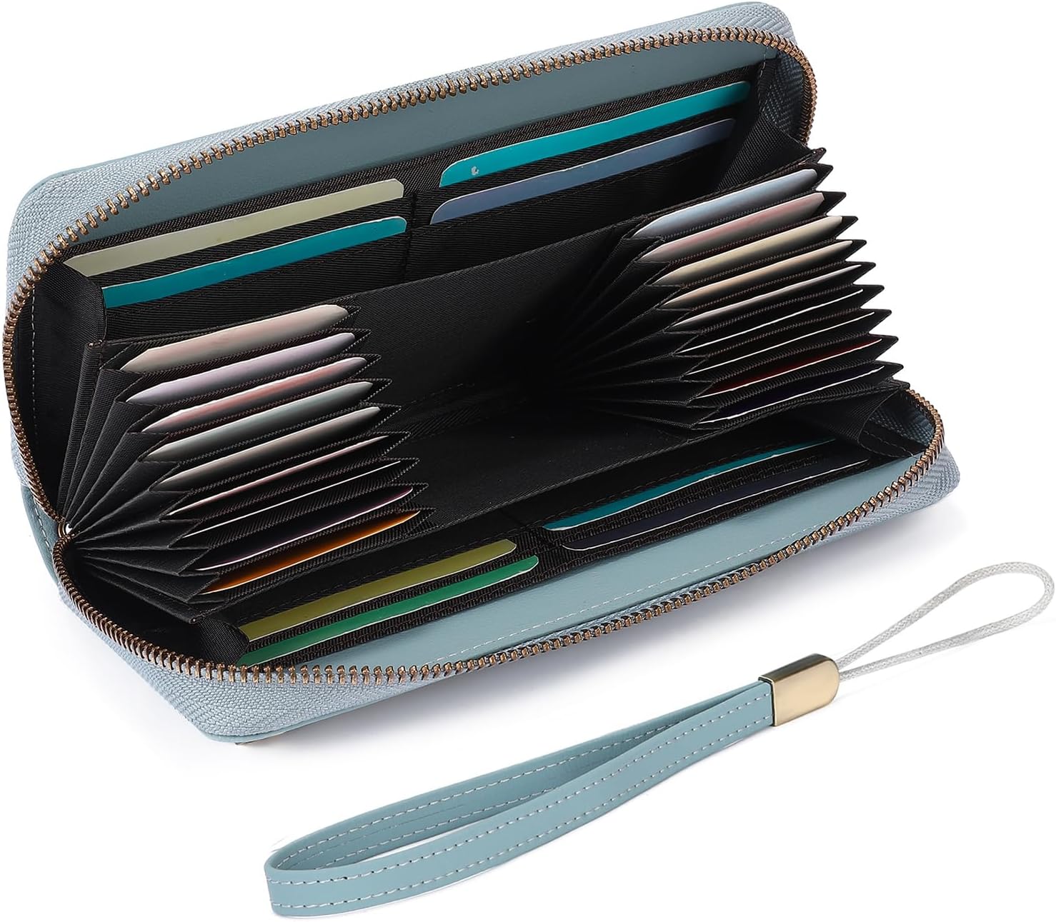 GAEKEAO nagy méretű női pénztárca kék szín