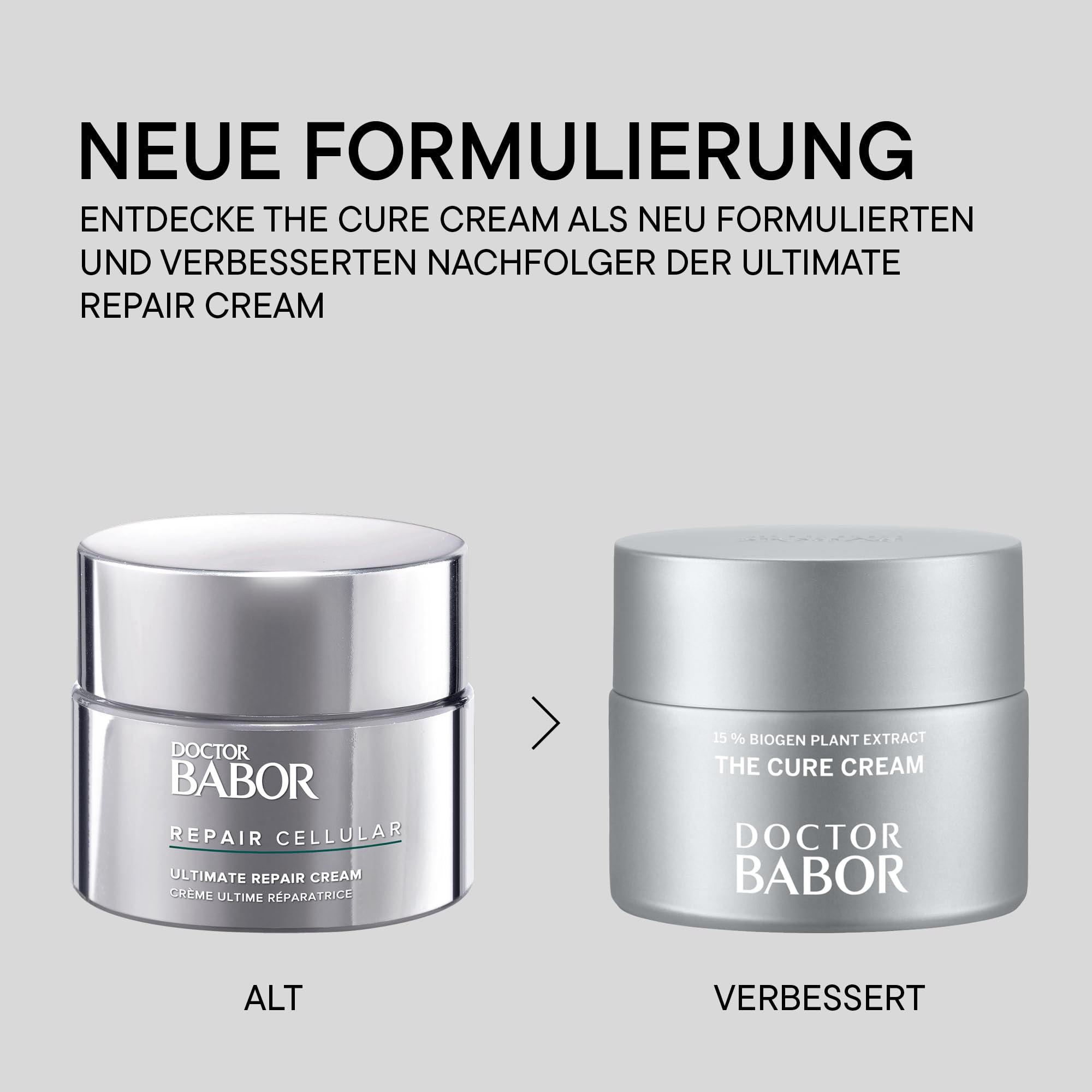DOCTOR BABOR Regeneration The Cure Cream Revitalisierende Gesichtspflege 15% BIOGEN PLANT Extrakt 50ml