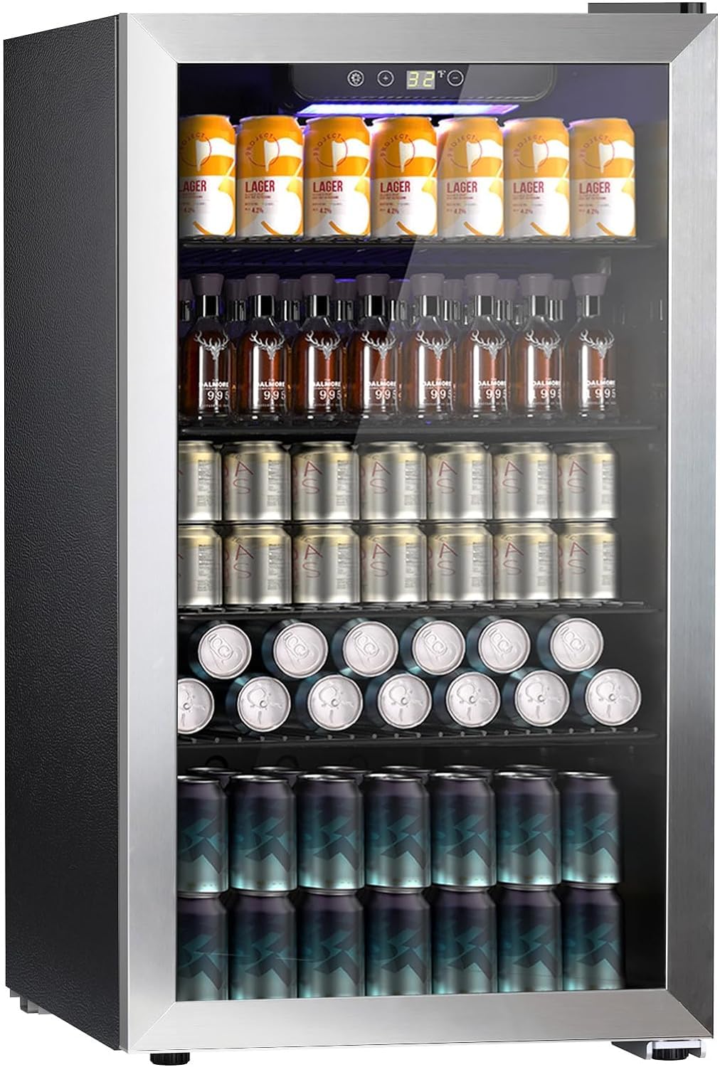 Kndko W5899SSH 3.2 cu ft Beverage Cooler Silver