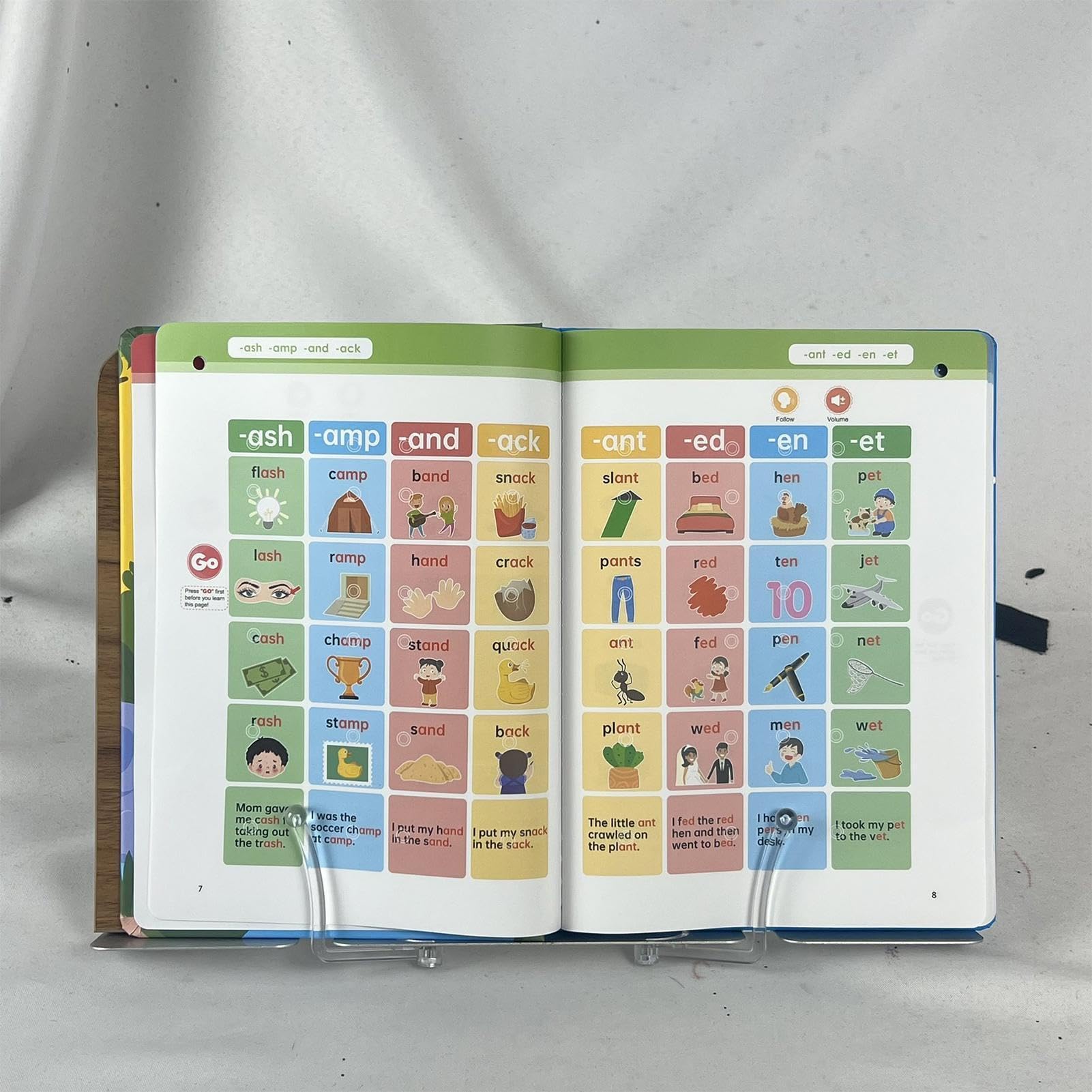 Libros Audio para - Electrónica Educativa Fonética - Libros Interactivos Sonidos - para Cumpleaños Viajes Coche Hora del Cuento Edad Preescolar Niños Niñas