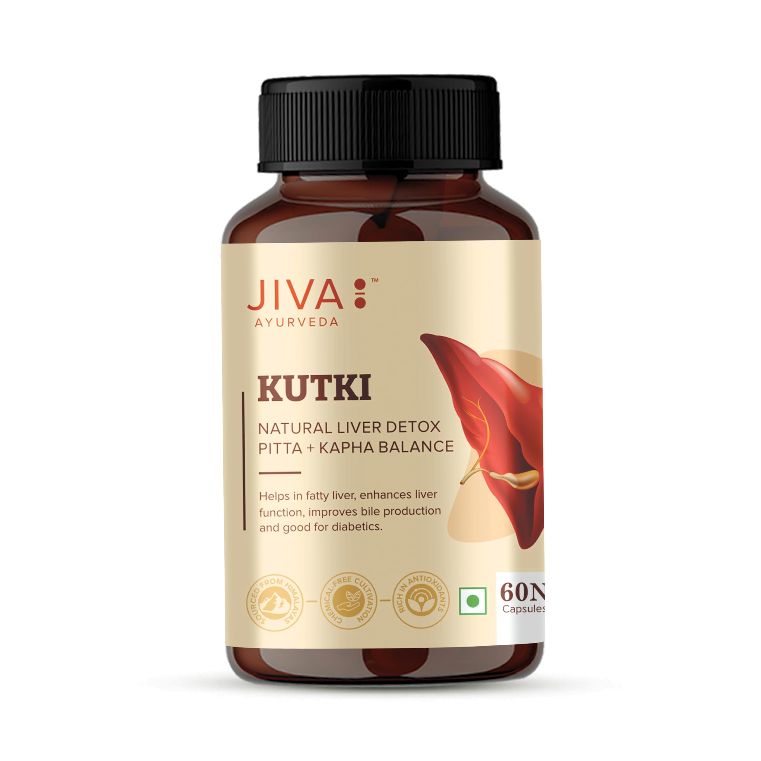 Jiva Kutki - 60 (Pack of 1) Capsules | Liver Support & Detox