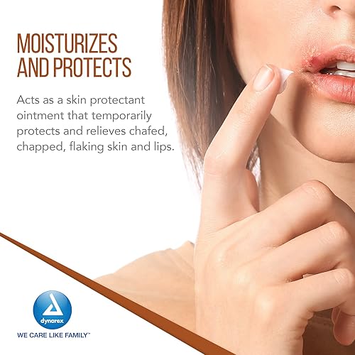 Miniatura 5 de Dynarex Petrolatum blanco, gelatina de petróleo para piel seca, dañada o agrietada, jalea de petróleo blanca calmante para irritaciones menores de
