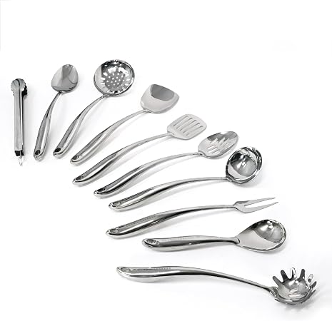 Emeril Lagasse 10-Piece Stainless Steel Utensil Set – Premium 304