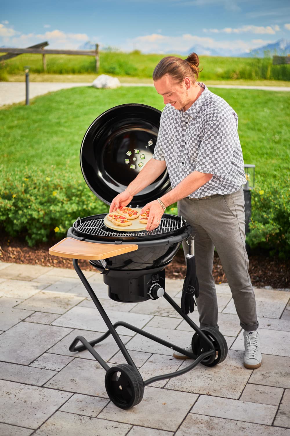 RÖSLE Vario+ ruszt do grillowania, wysokiej jakości ruszt do grillowania ze stali nierdzewnej do zastosowań Vario, do grilla kulistego na węgiel drzewny nr 1 F60