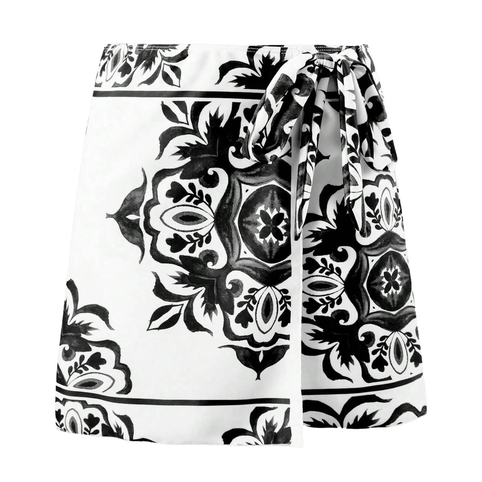 Traje de baño de Verano para Mujer con Cuello Cuadrado y Estampado Floral, cómodo y elástico.#A