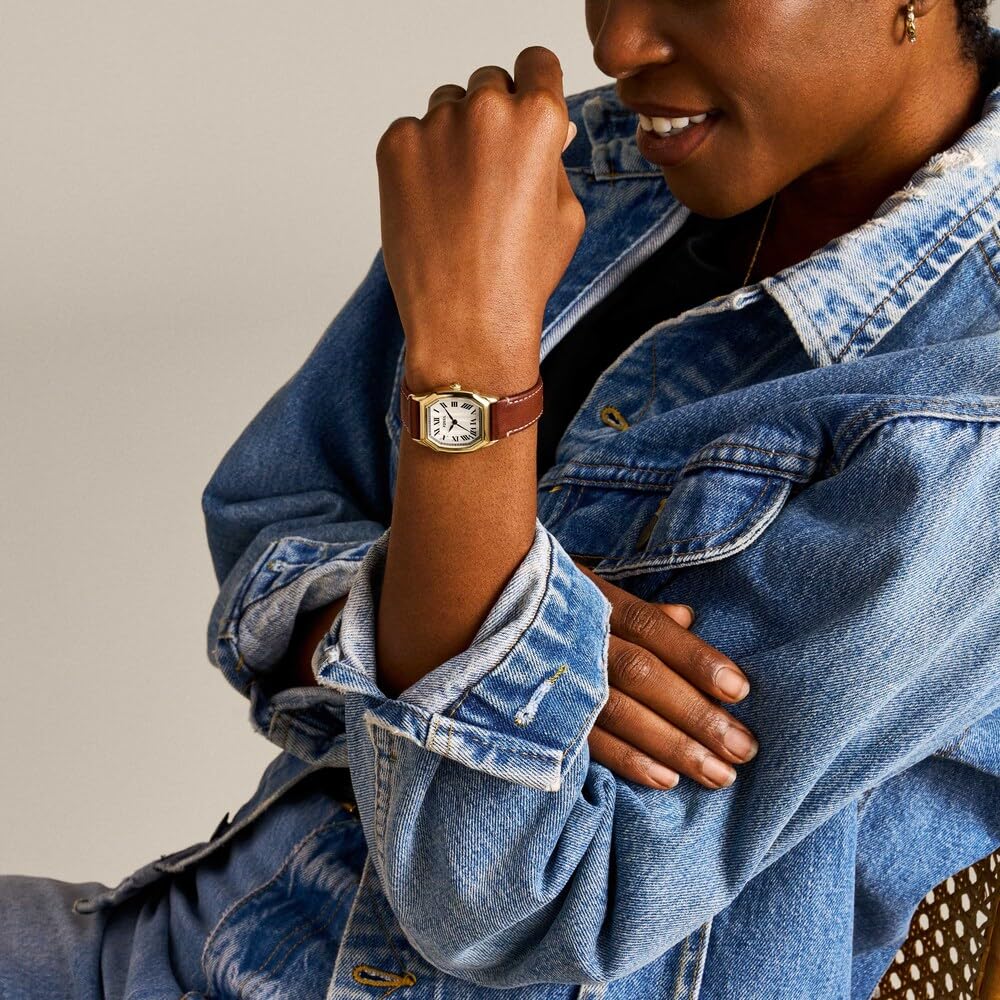 Fossil Harlow Watch for Women, Quartz Three Hand Movement with Stainless Steel or Leather Strap