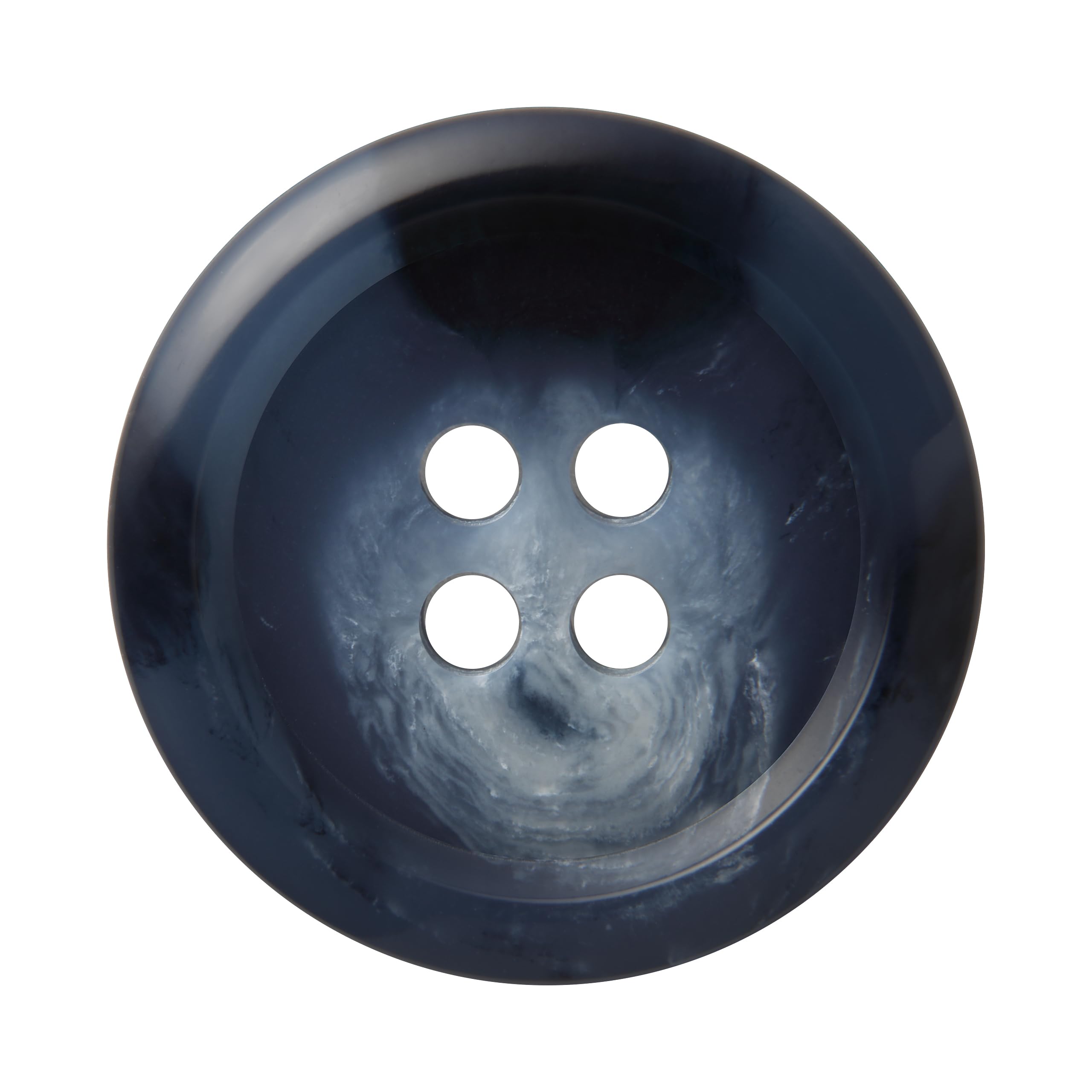Pack of 24 Blue 20mm Round Sew On Buttons Trousers Jackets Suits Skirts Flat 4 Holes, Pack of 24 20mm Buttons - Image 2