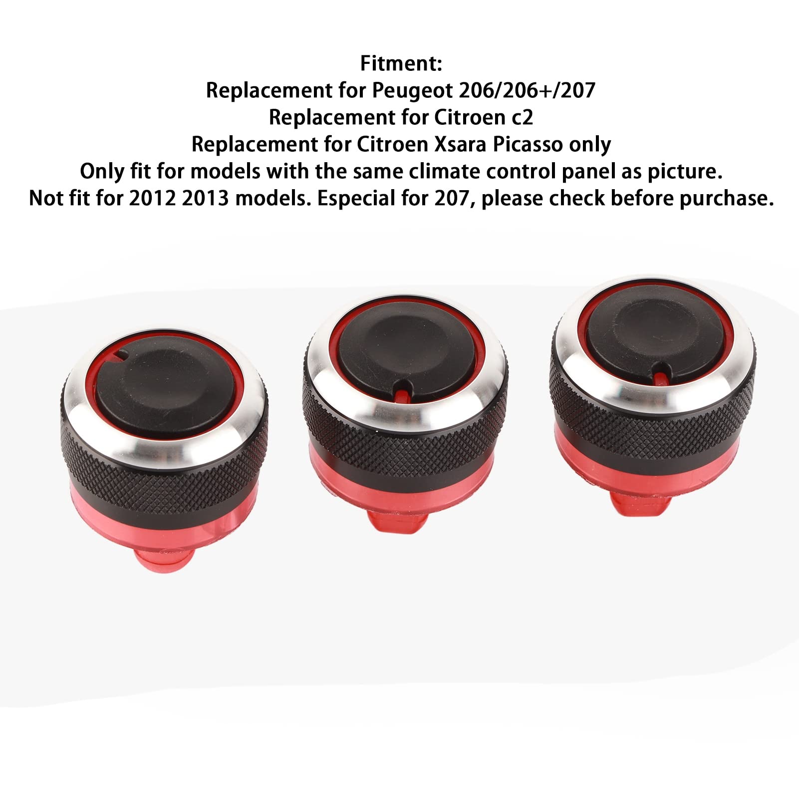 Bouton De Contrôle Du Climat En Alliage D'aluminium ABS Pour Lada