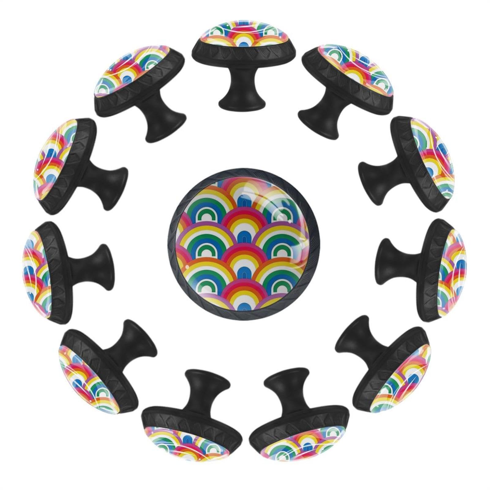 Bouton de tiroir arc-en-ciel pour égayer la chambre d'enfant et les placards de la cuisine