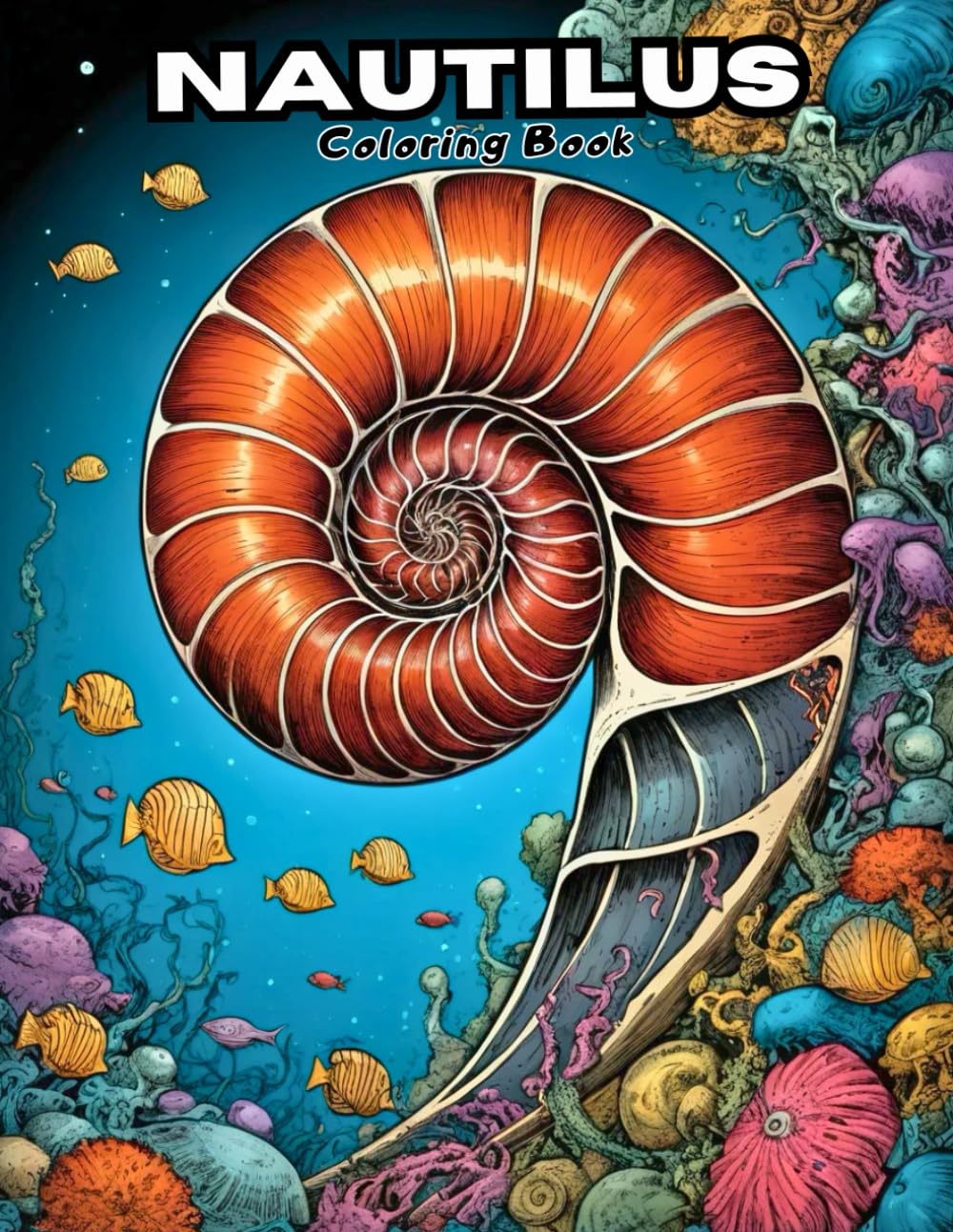 Cute Nautilus Coloring Book: Adorable Shell Sea Creature Designs for Little Artists! (UNDER THE SEA COLORING BOOKS)