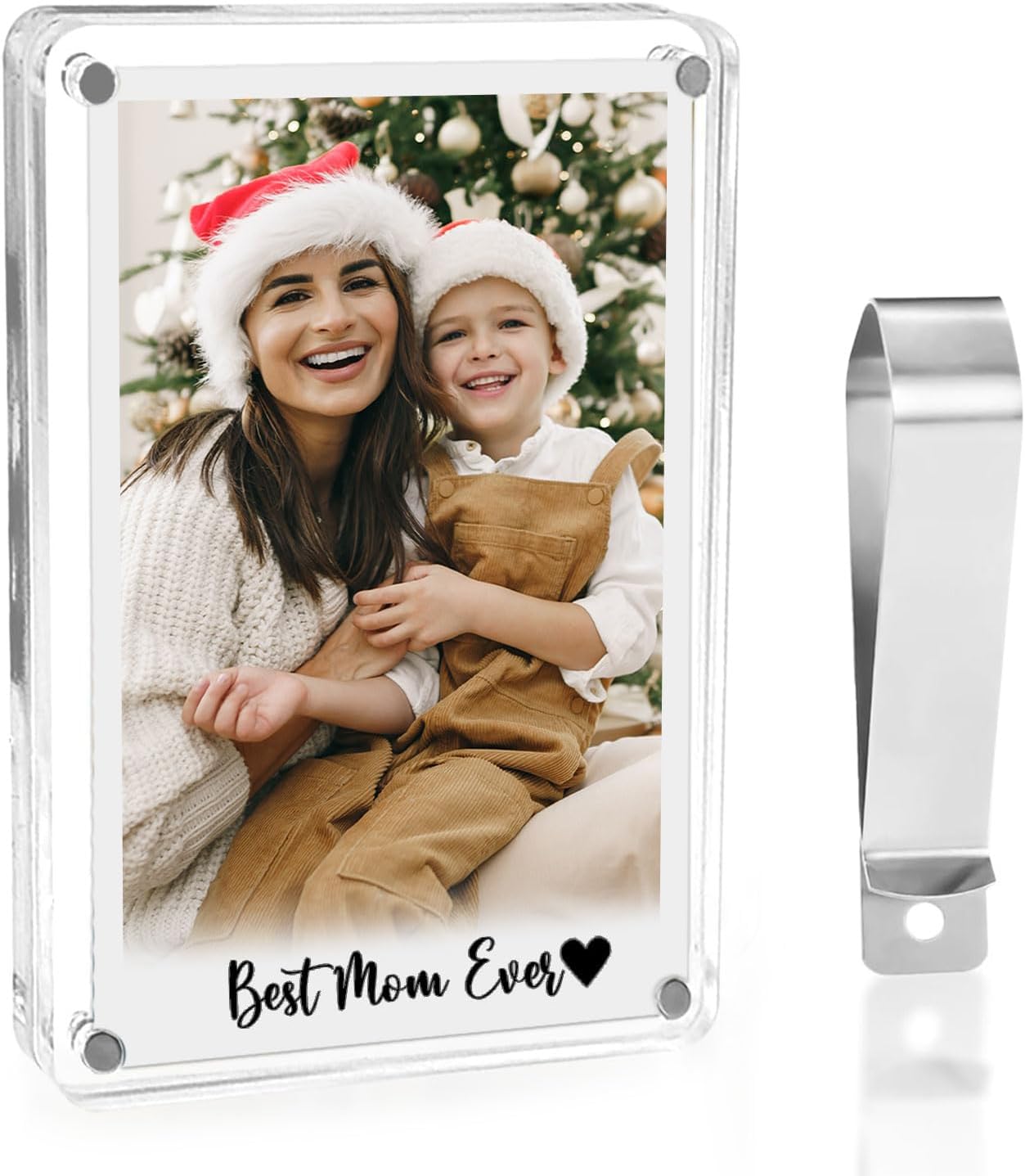 Mom Frame with Car Visor Clip, Picture acrylic Frame for Car, Mommy and Me Picture Frame, Best Mom Ever Gifts, Mothers day gifts for Mommy