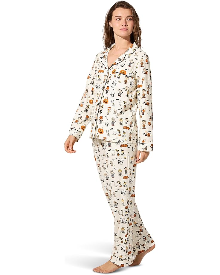 Bedhead PJs Peanuts® Snoopys Halloween Long Sleeve Classic Stretch Jersey Pj Set - #2 of 4