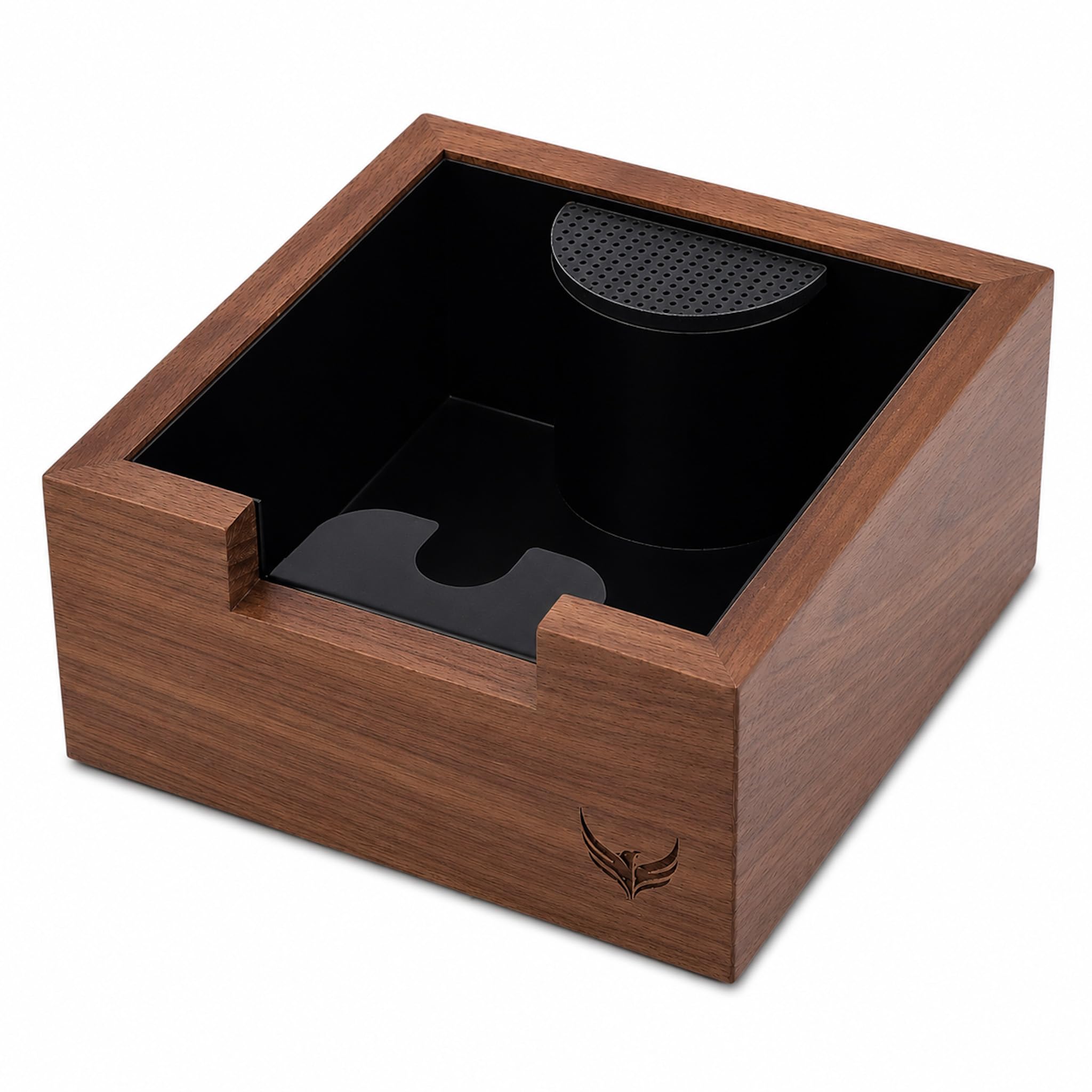 Amazon.com: KNODOS Wooden Espresso Knock Box Walnut Dump Bin for