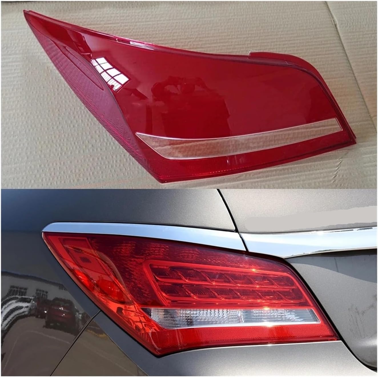 Compatible For Buick Lacrosse 2013 2014 2015 Car Rear Taillight Shell Brake Lights Shell Replace Auto Rear Shell Cover Mask Lampshade(Left)