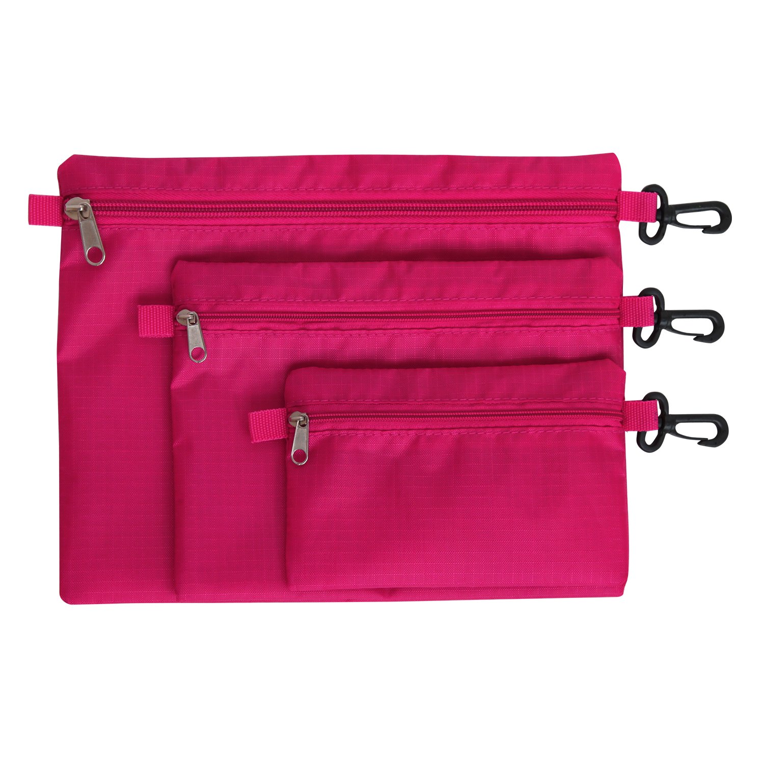 Yepal Unisex-Adult LightWeight 3 Various Pieces Packing Pouches Set Travel Accessories Organizer Red