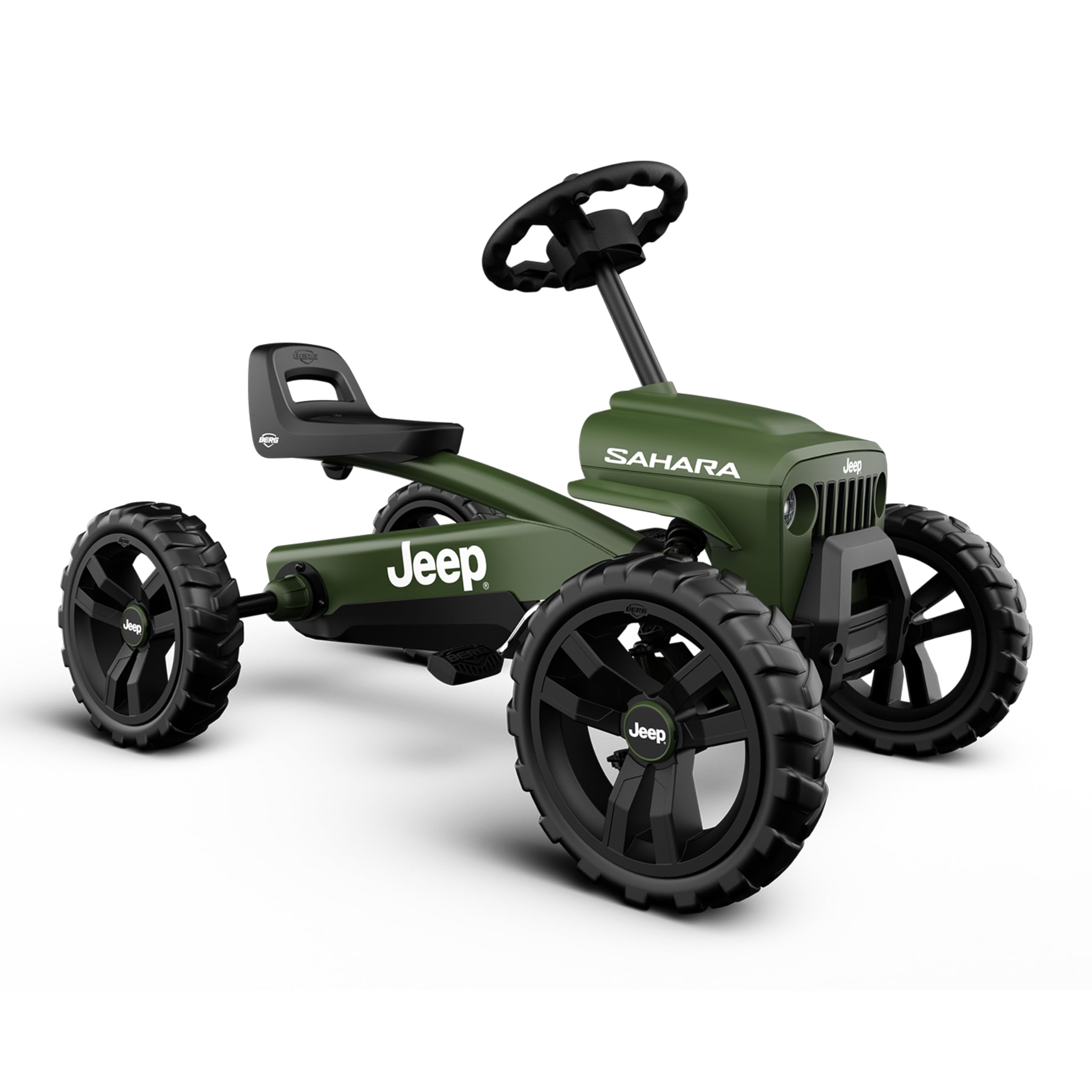BERG Pedal Kart Buzzy Jeep Sahara | Pedal Go Kart, Kids Ride On Toys | Pedal Cars for Kids 2-5 | Outdoor Toys Go Cart for Boys & Girls