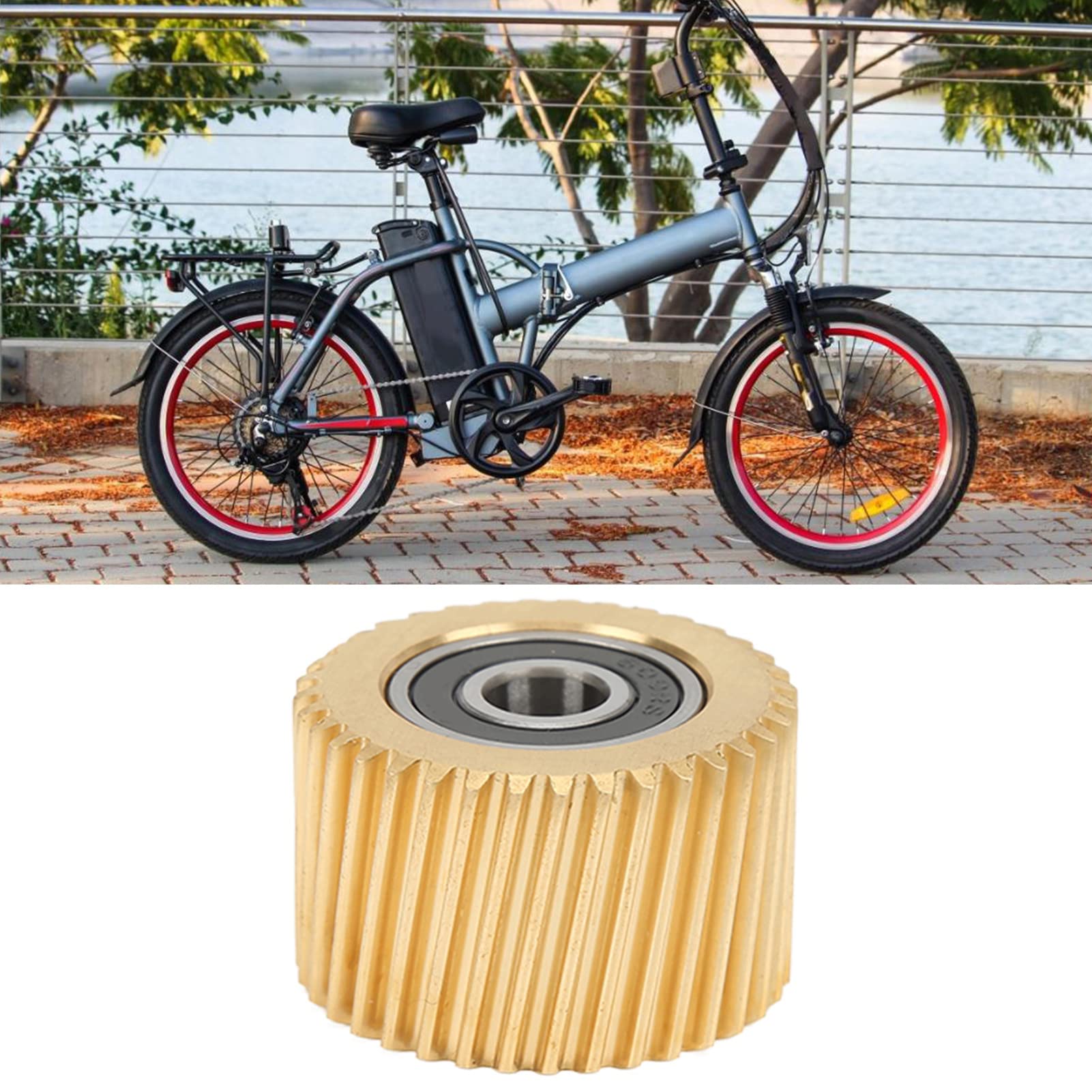 BuyWeek Engrenage de moteur d'entraînement intermédiaire, pièce de mise à niveau de l'engrenage de remplacement du moteur d'entraînement intermédiaire de vélo électrique pour moteur d'entraînement int