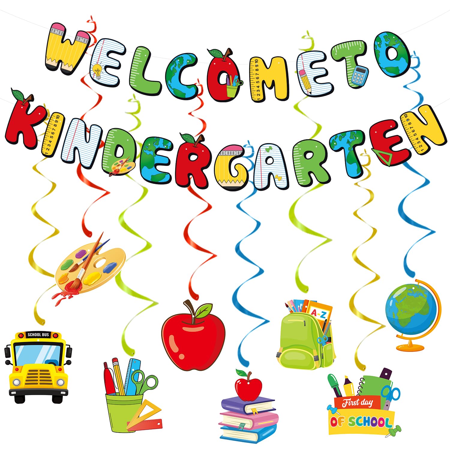 Welcome To Kindergarten Banner Kindergarten Back To School Banner ...