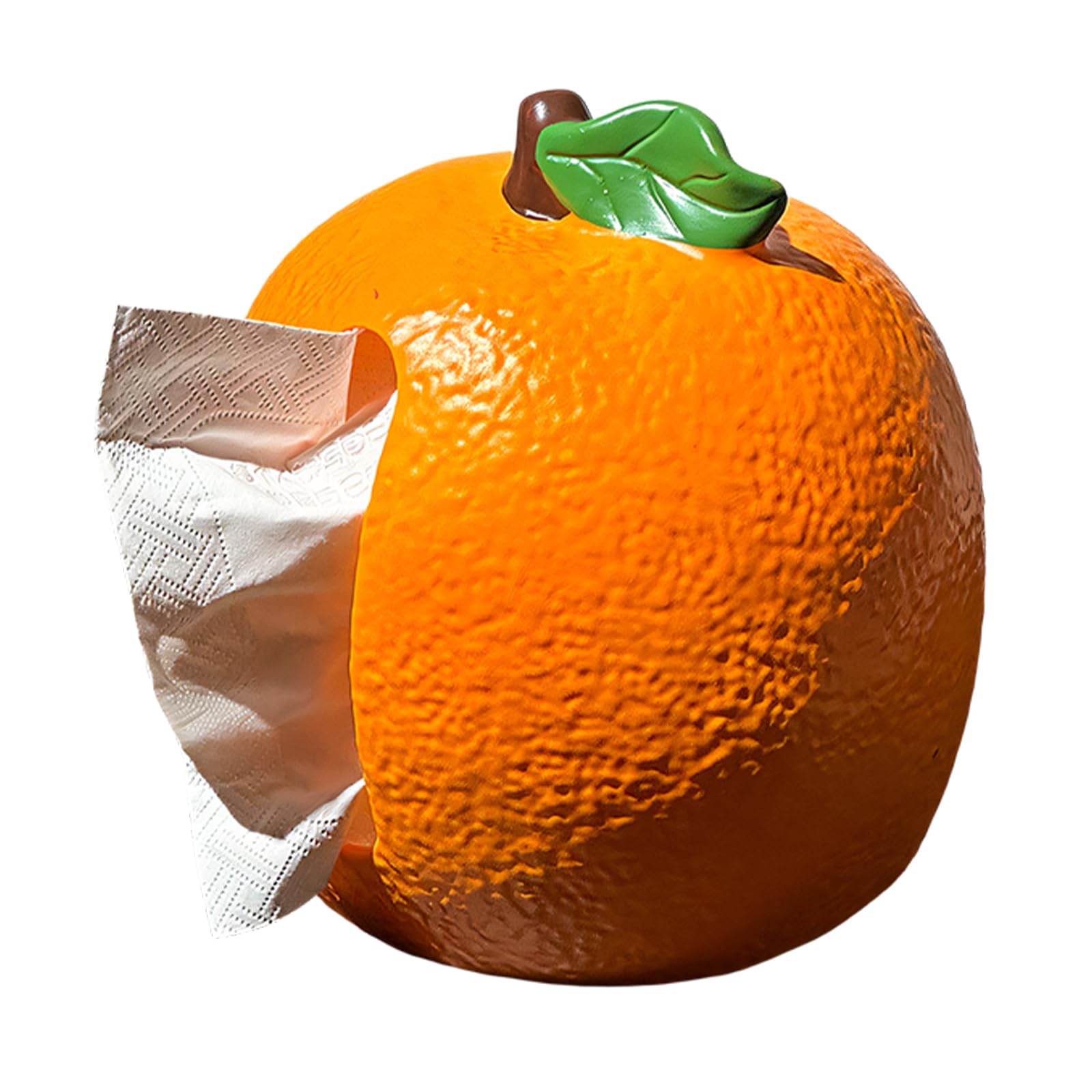 Oranges Shaped Vinyls Tissue Box for Home Decoration Practical Storage Solution for Living Room or Offices Lavishness Vinyls Tissue Dispenser