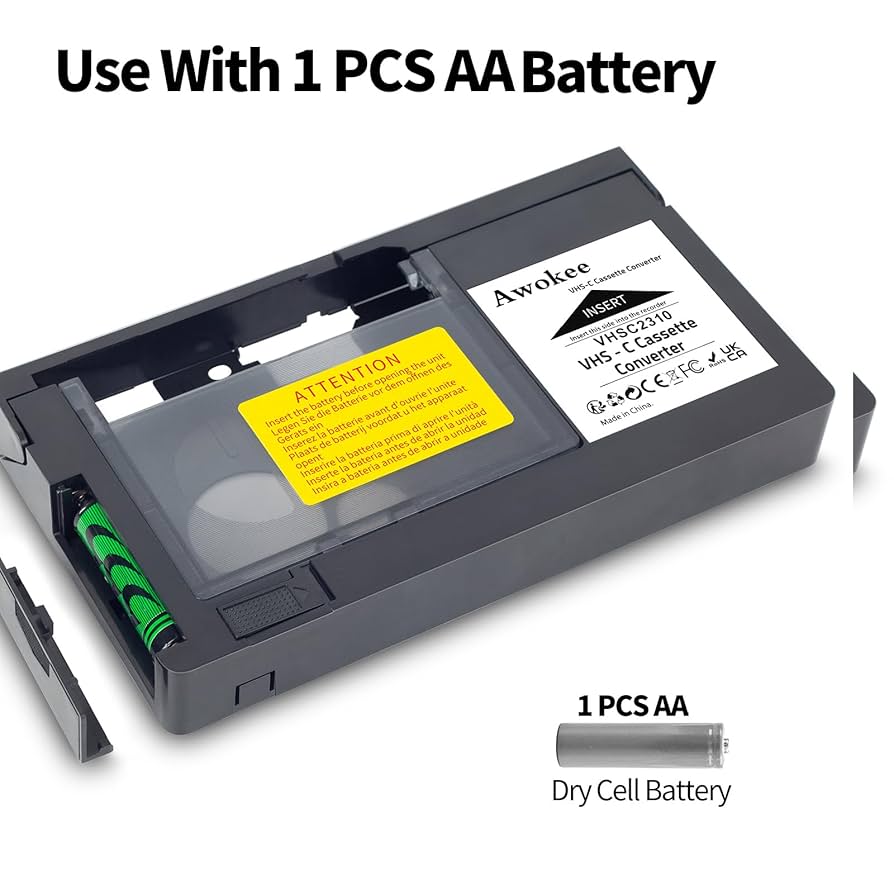 2CD＋VHS Can Box Amazon.com: VHS-C Cassette Adapter Compatible with VHS-C