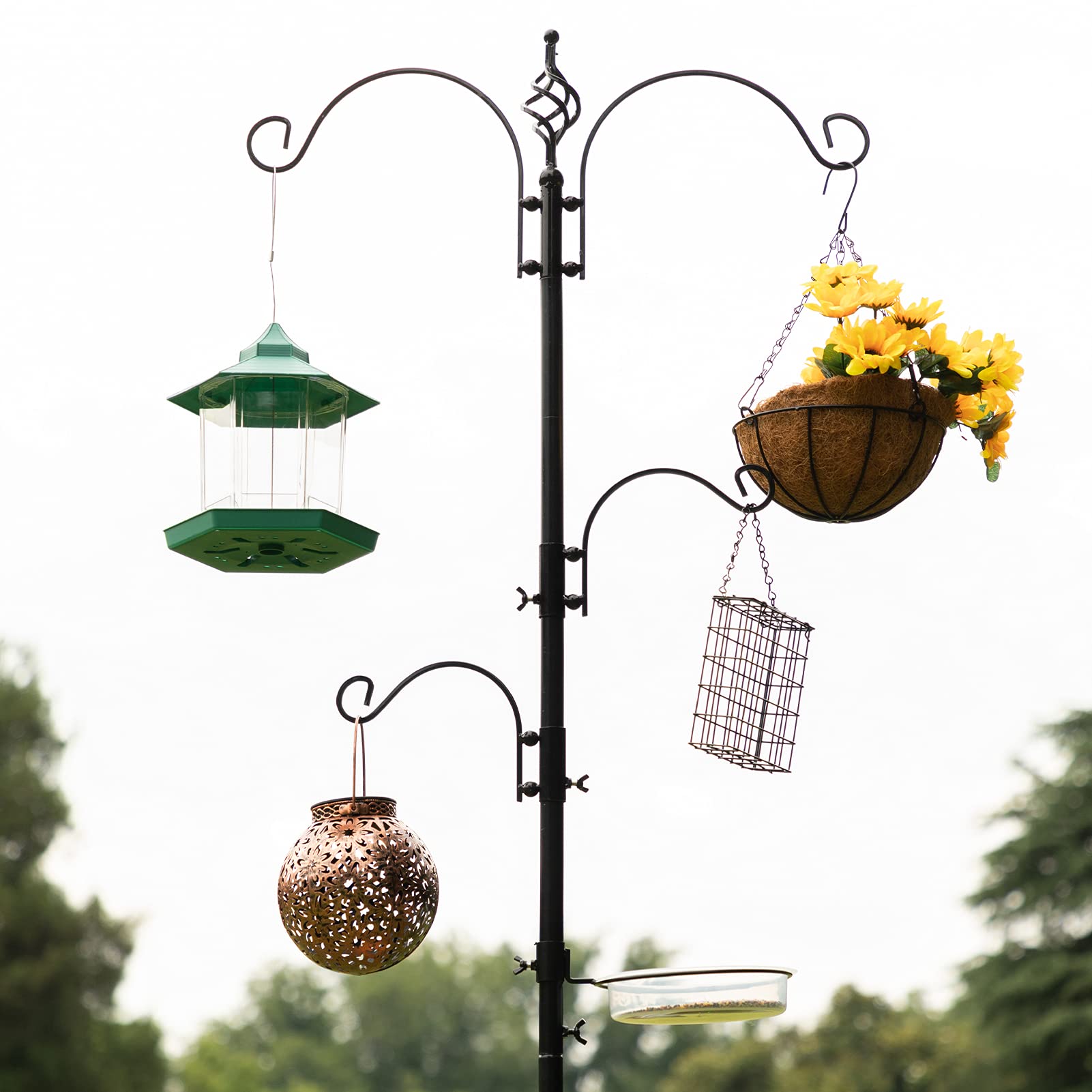 Buy BEJOY 2.3M Bird Feeding Station, Wild Bird Feeder Pole with Water