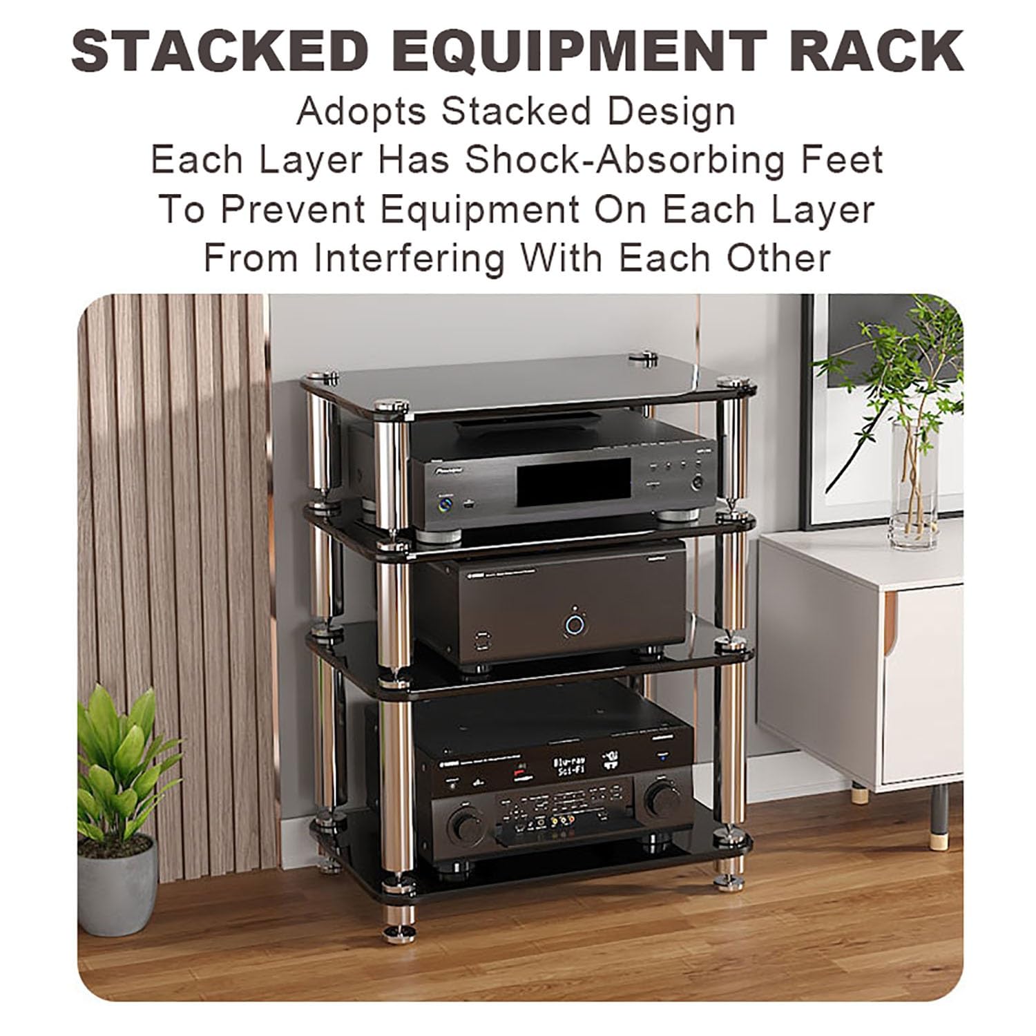 Mobile porta TV multifunzionale, moderno ripiano per videogiochi e mobiletto per CD/DVD, facile da montare, angolare, ideale per soggiorno, home theater e studio di registrazione (bianco, 60x40x5 cm