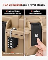 Vista 84 de VEVOR Rifle Case, Rifle Hard Case with 4 Layers Fully-protective Foams, Lockable Hard Gun Case with Wheels, IP67 Waterproof & Crushproof, for Rifles